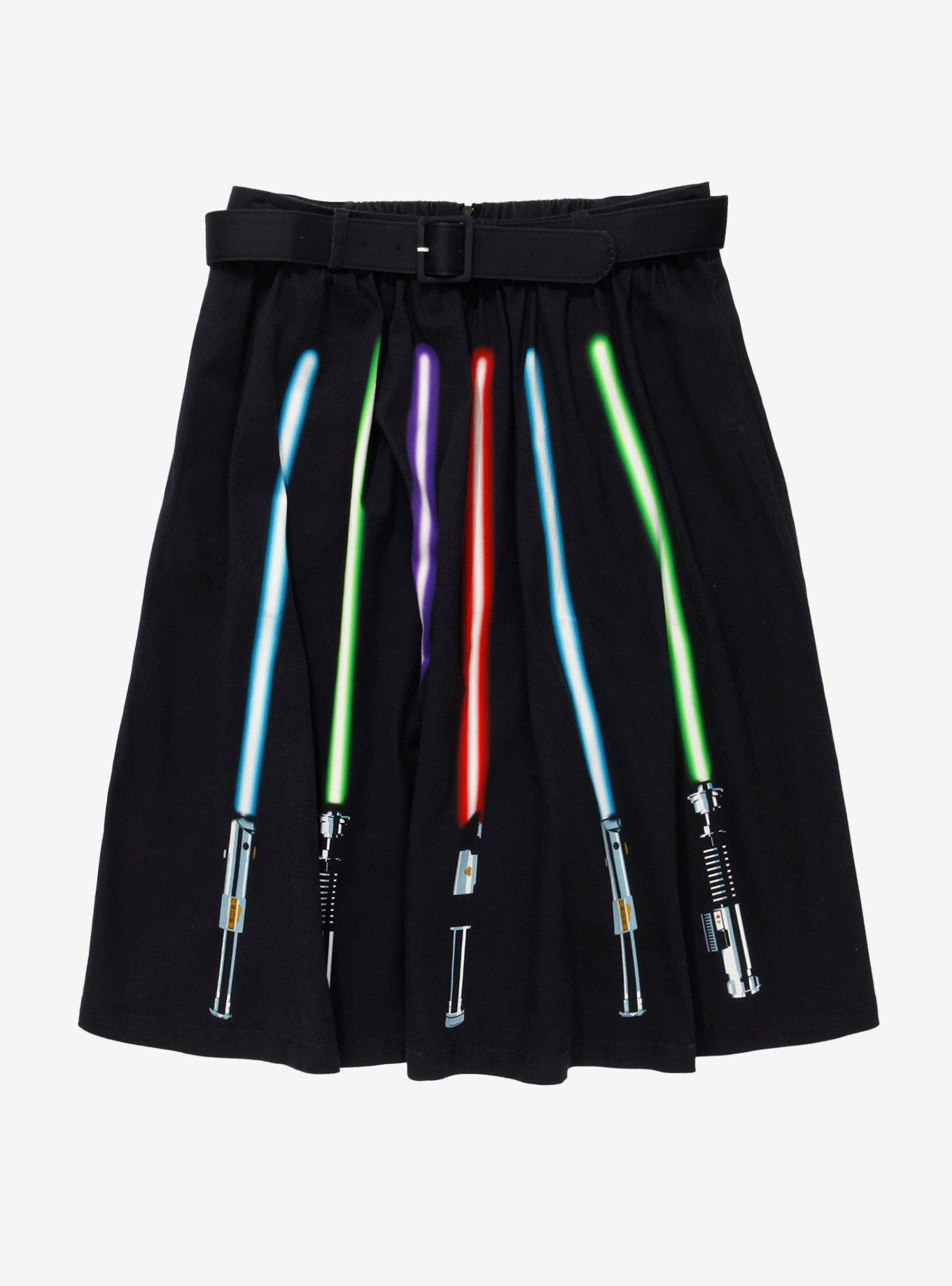 Her Universe Star Wars Lightsaber Retro Skirt Plus Size, MULTI, alternate