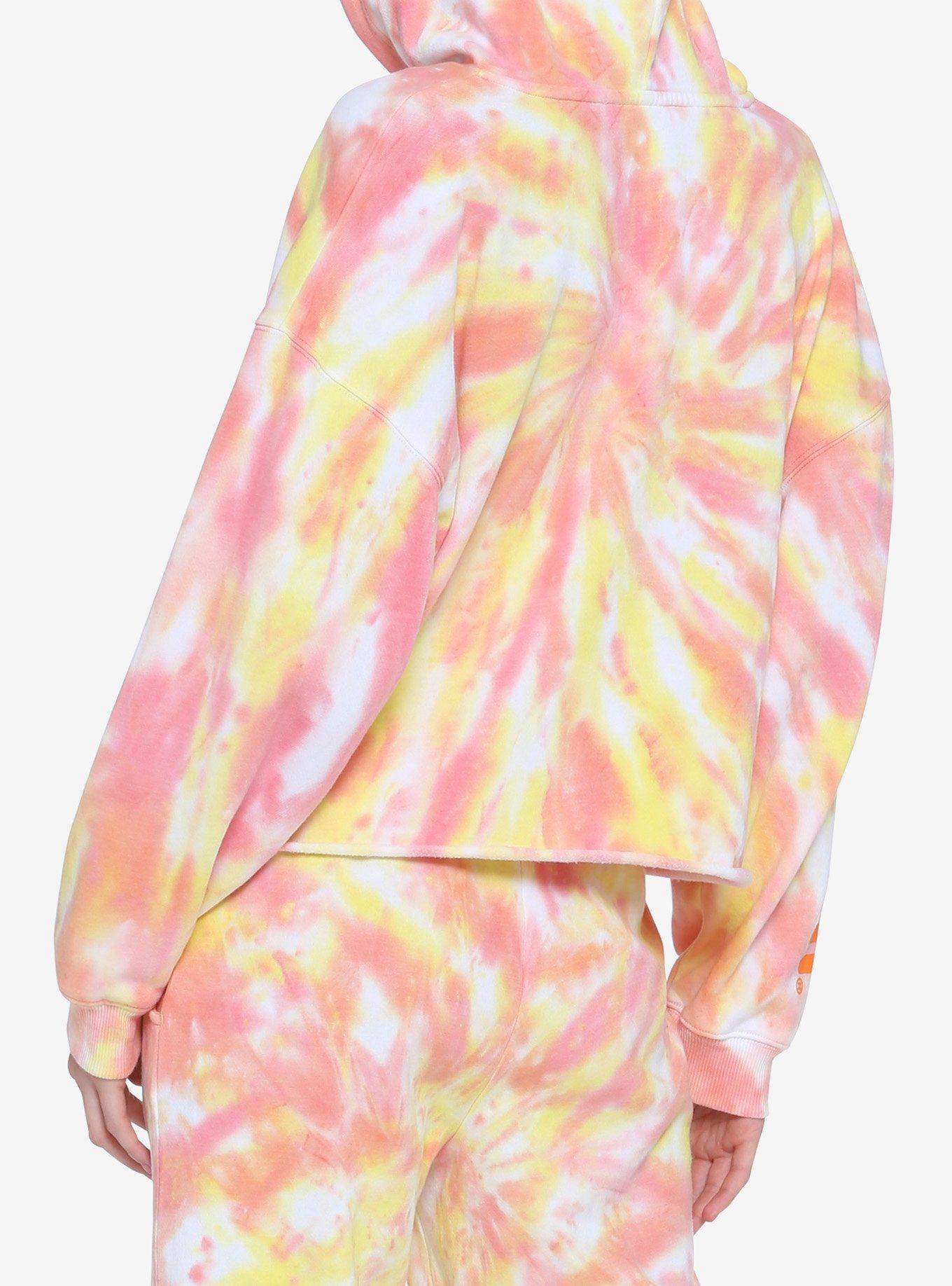 Maruchan Tie-Dye Girls Crop Hoodie, TIE DYE, alternate