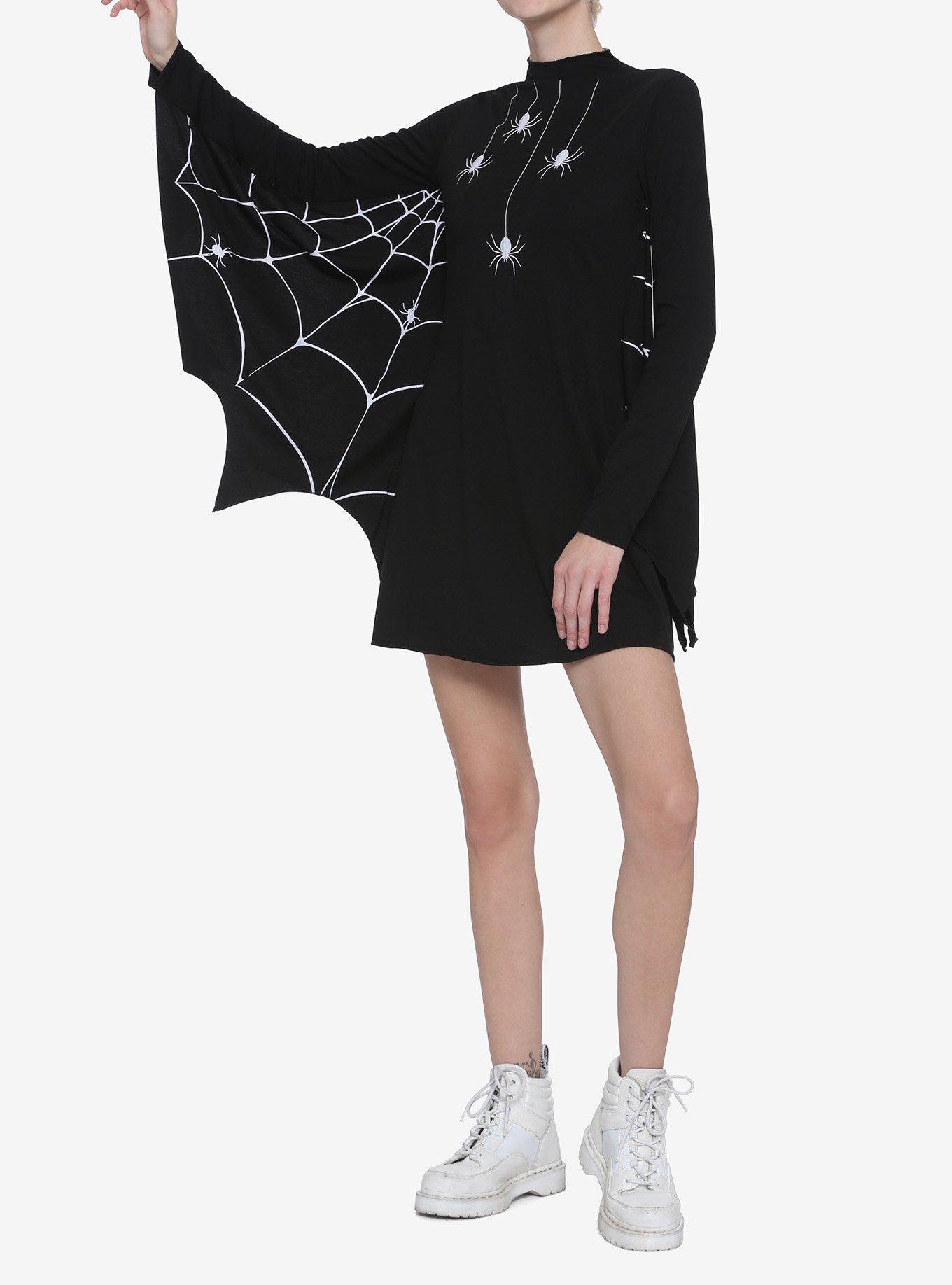 Spiderweb Winged Dress, MULTI, alternate