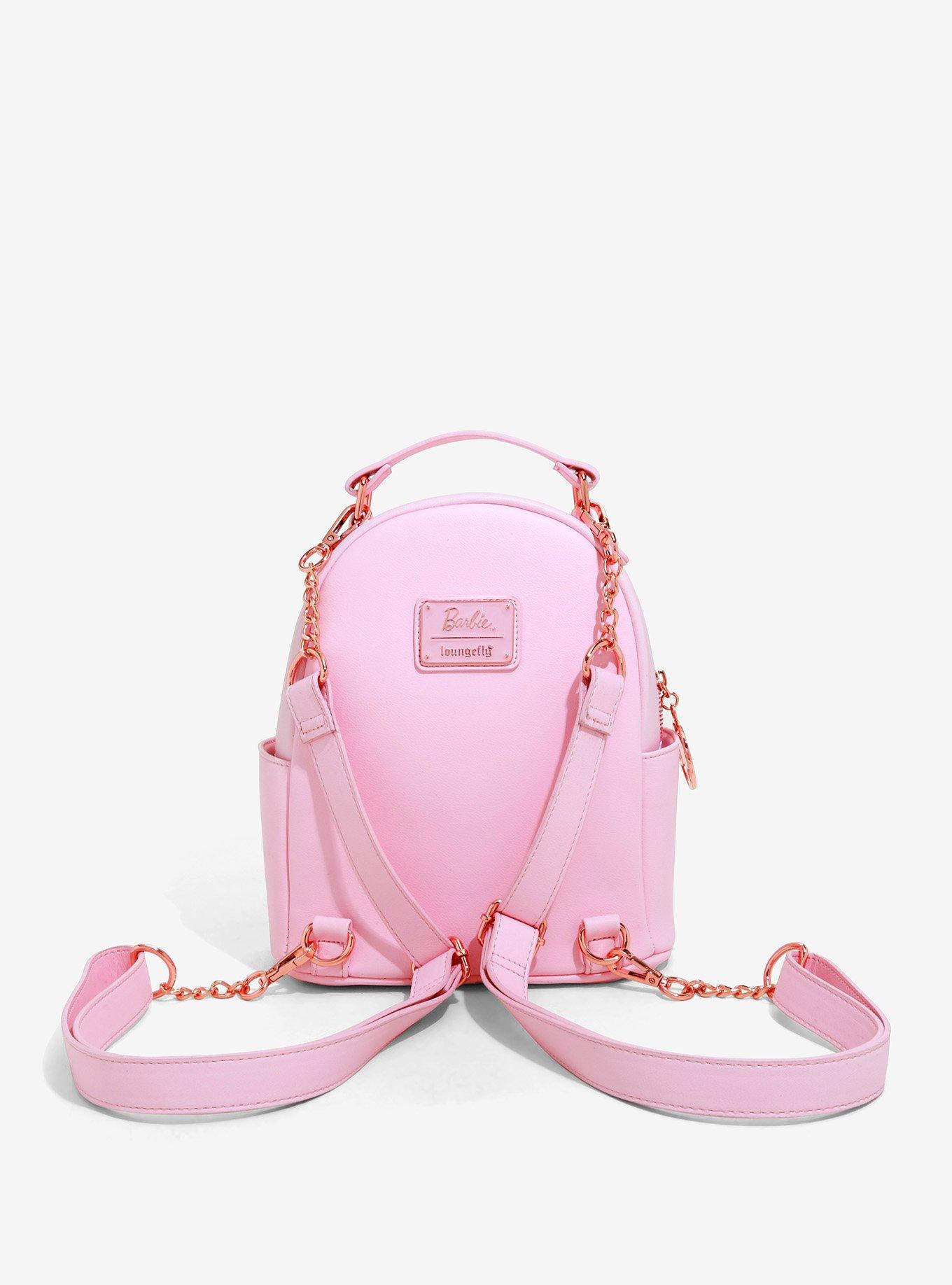 Loungefly Barbie Pink Convertible Mini Backpack Bag