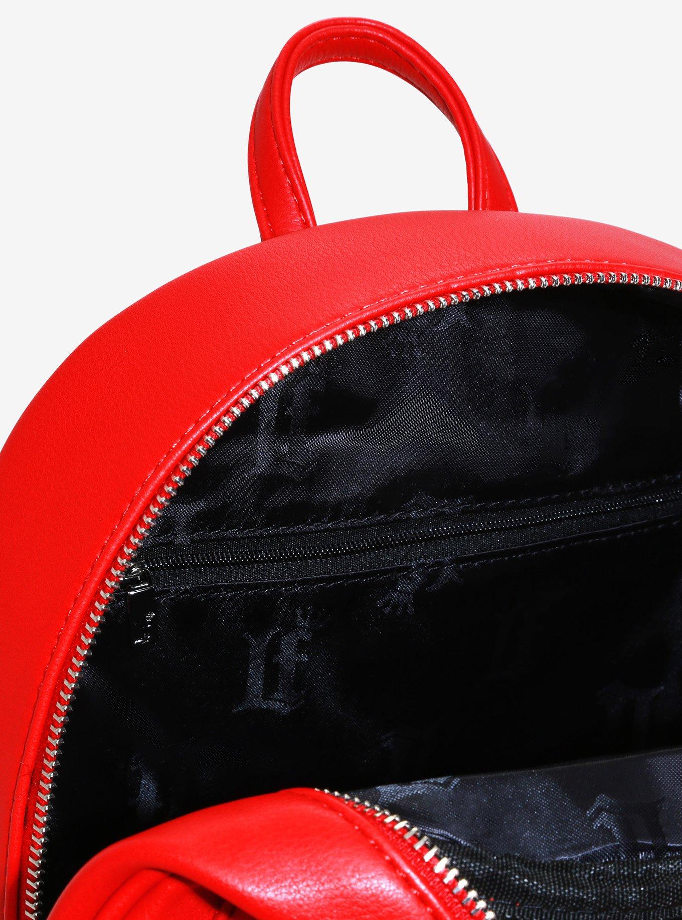 Loungefly Pin Trader Red Mini Backpack, , alternate