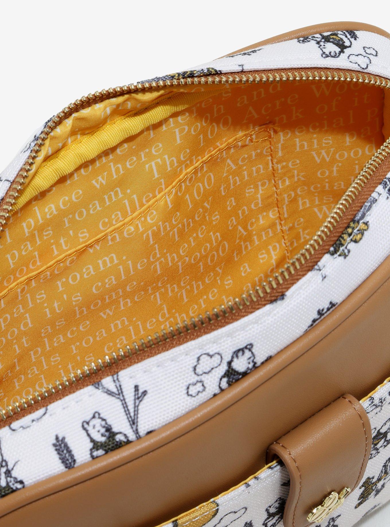 Loungefly Disney Winnie The Pooh Line Art Crossbody Bag, , alternate