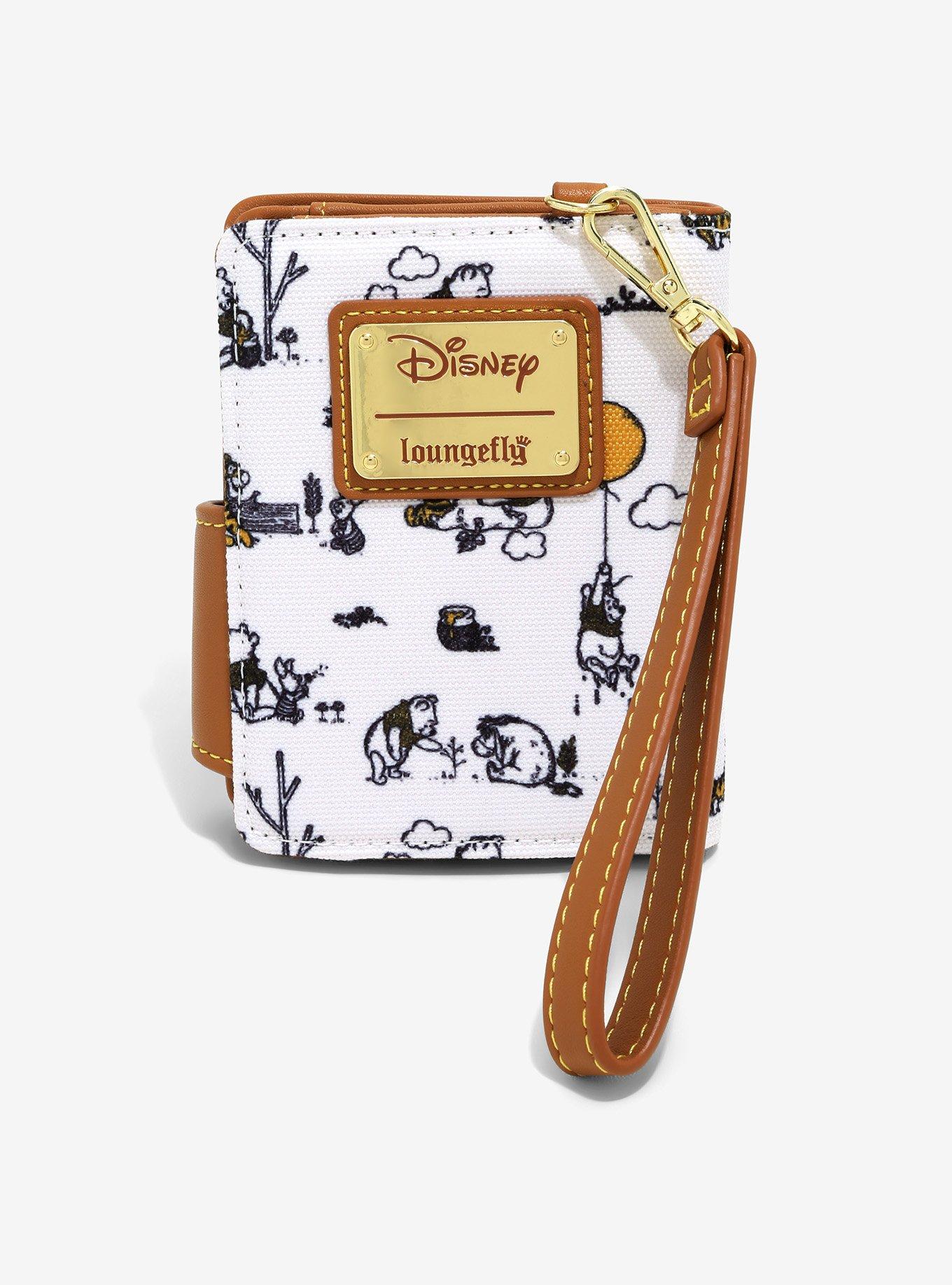 Loungefly Disney Winnie The Pooh Line Art Flap Wallet, , alternate
