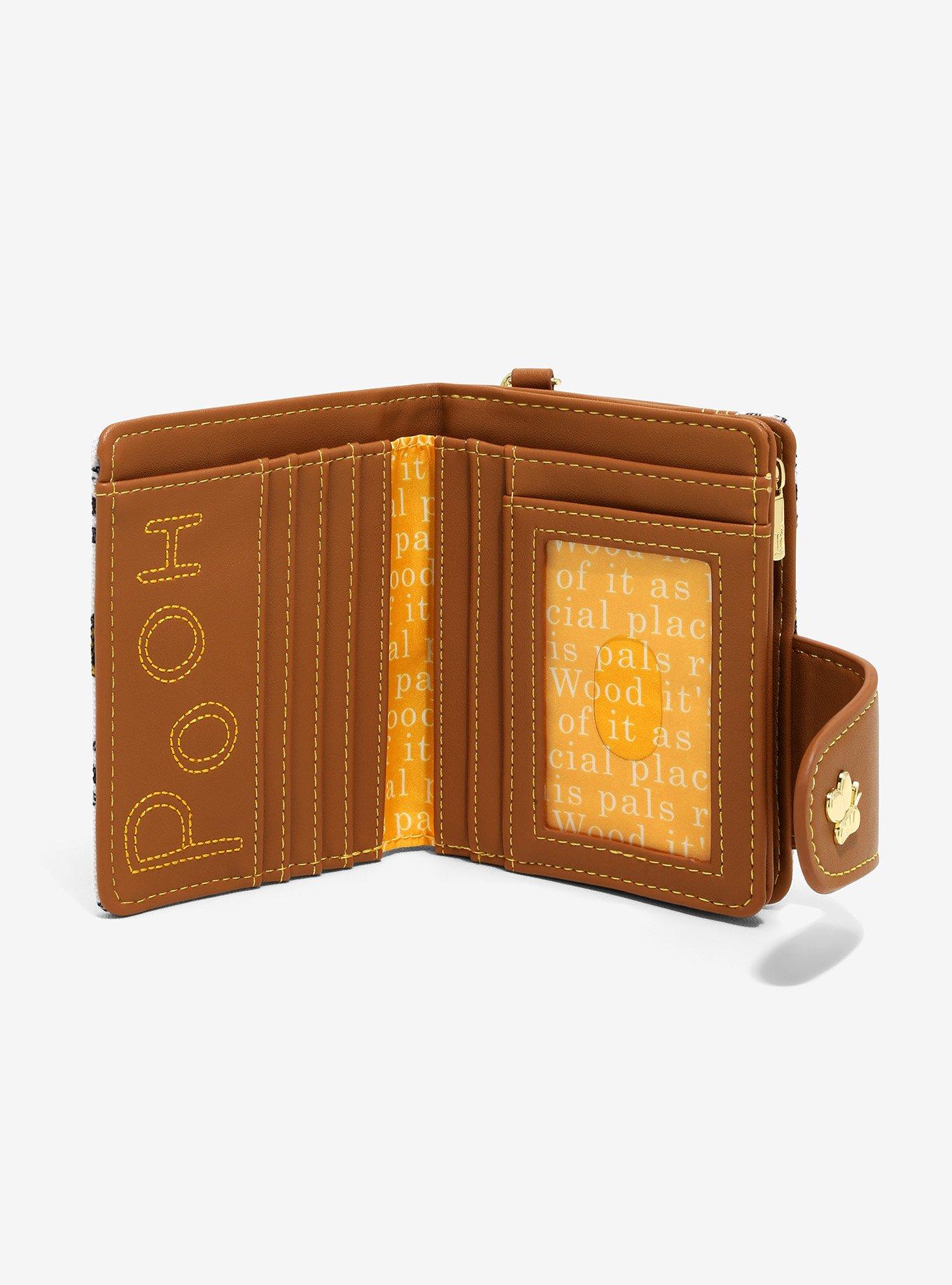 Loungefly Disney Winnie The Pooh Line Art Flap Wallet, , alternate
