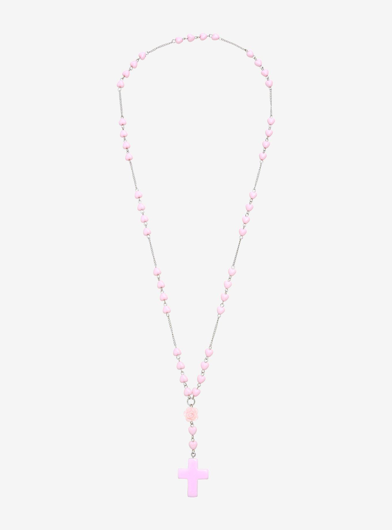 Pastel Pink Rosary, , alternate