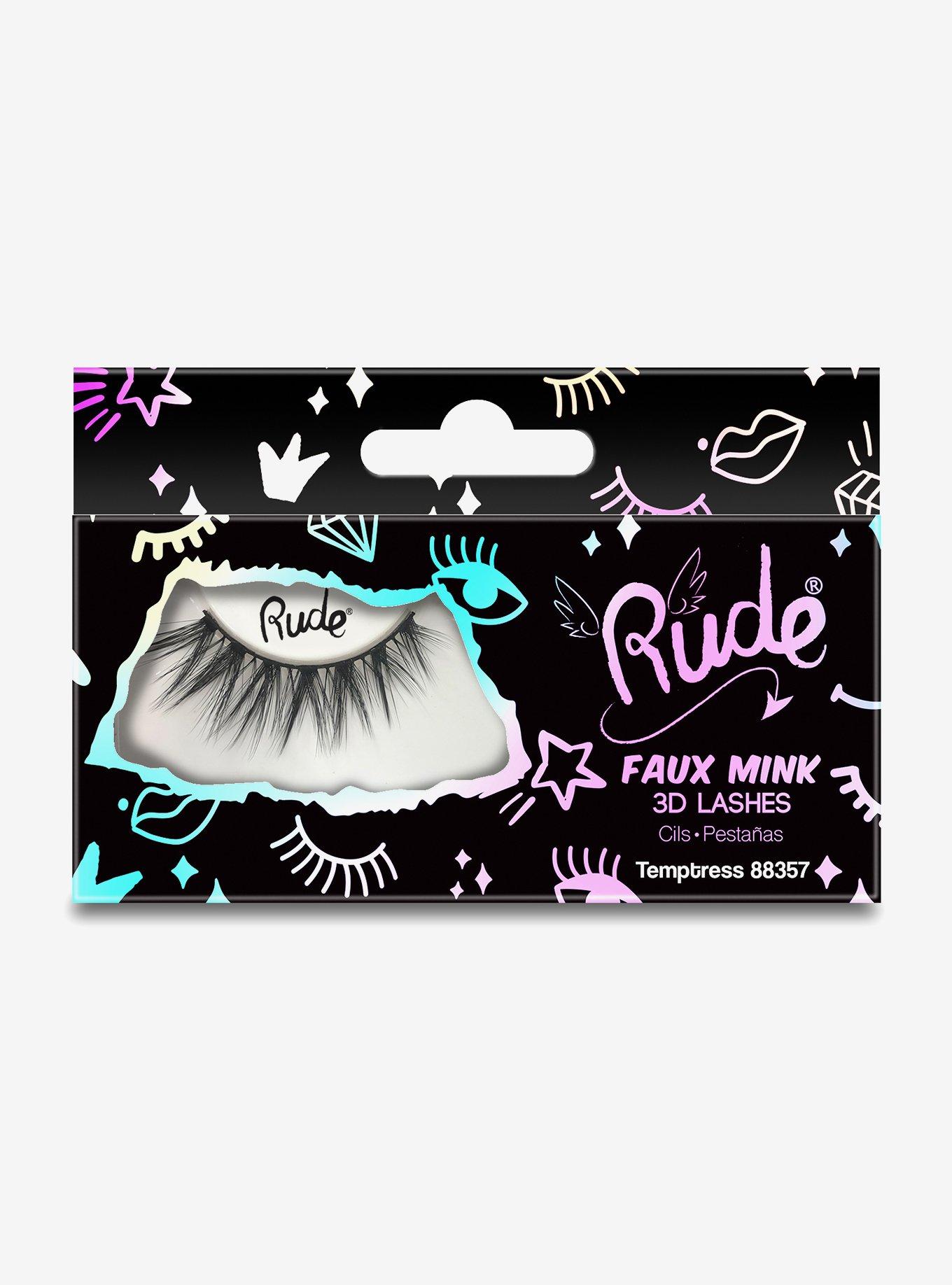 Rude Faux Mink Temptress 3D Lashes, , alternate