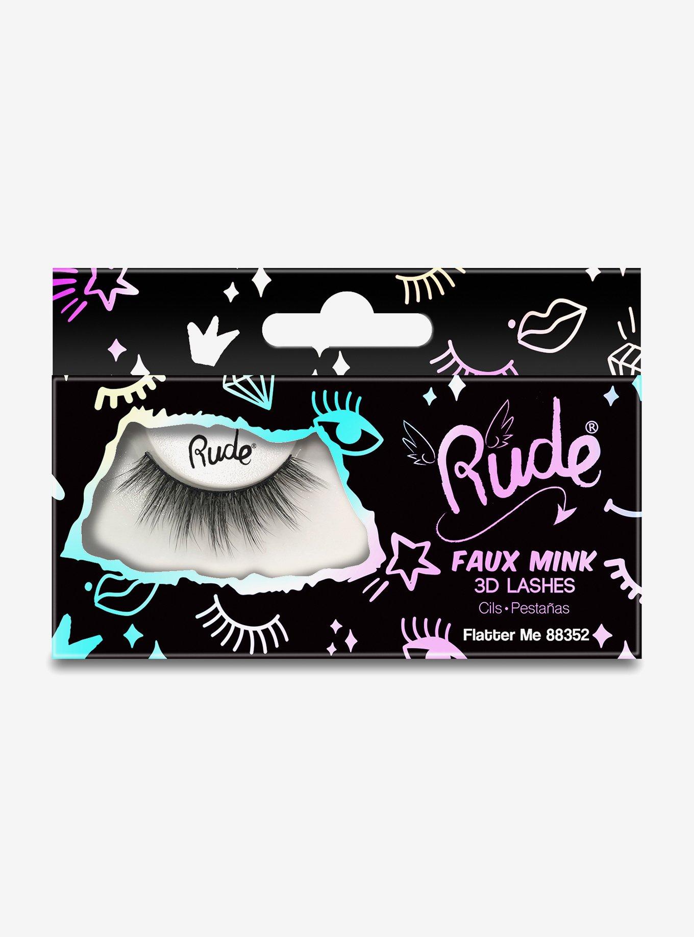 Rude Faux Mink Flatter Me 3D Lashes, , alternate