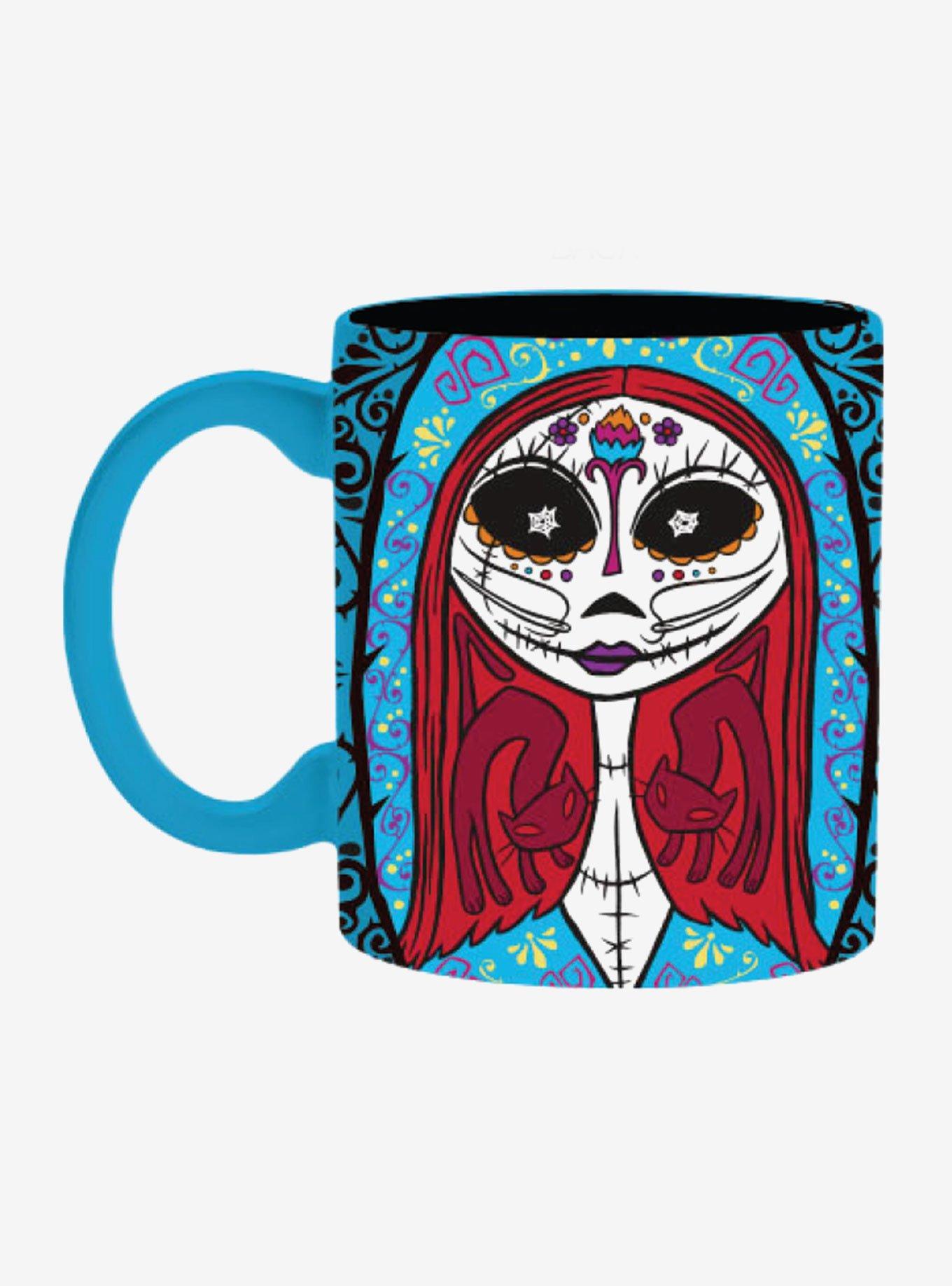 The Nightmare Before Christmas Jack & Sally Sugar Skull Mug, , alternate