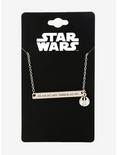 Star Wars Do Or Do Not Necklace - BoxLunch Exclusive, , alternate