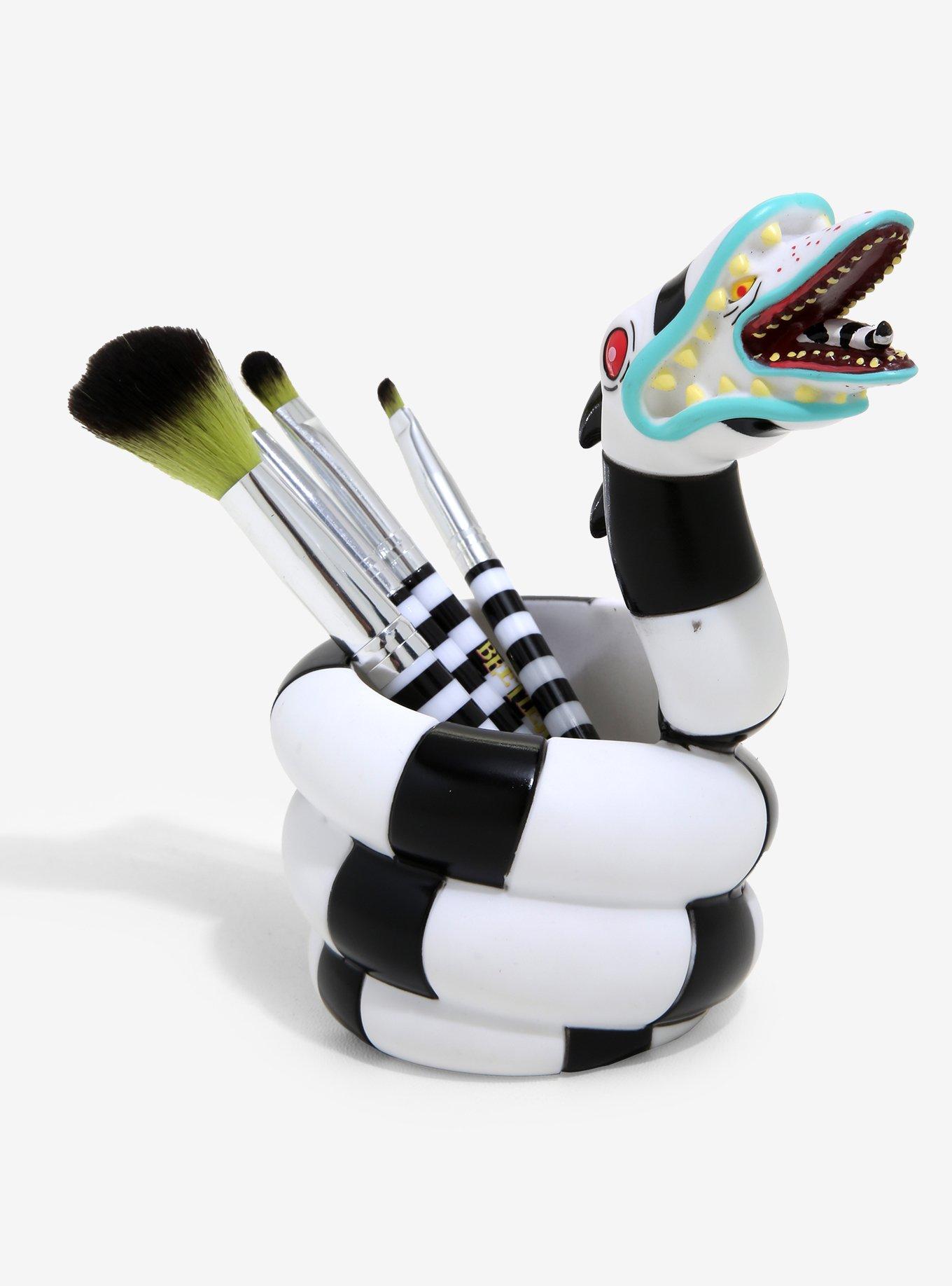 Loungefly Beetlejuice Sandworm Makeup Brush Set & Holder, , alternate