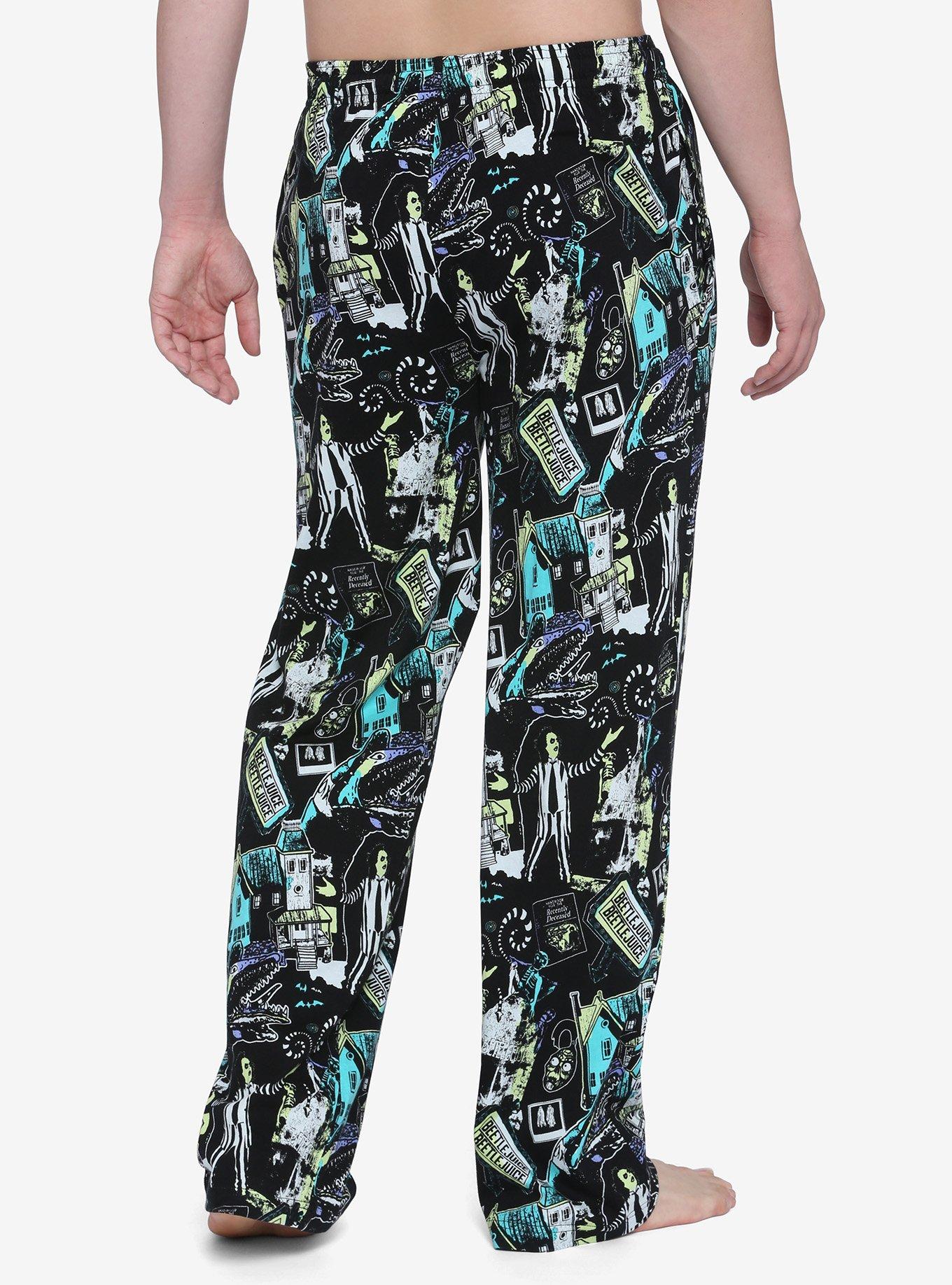 Beetlejuice Poster Collage Pajama Pants, MULTI, alternate