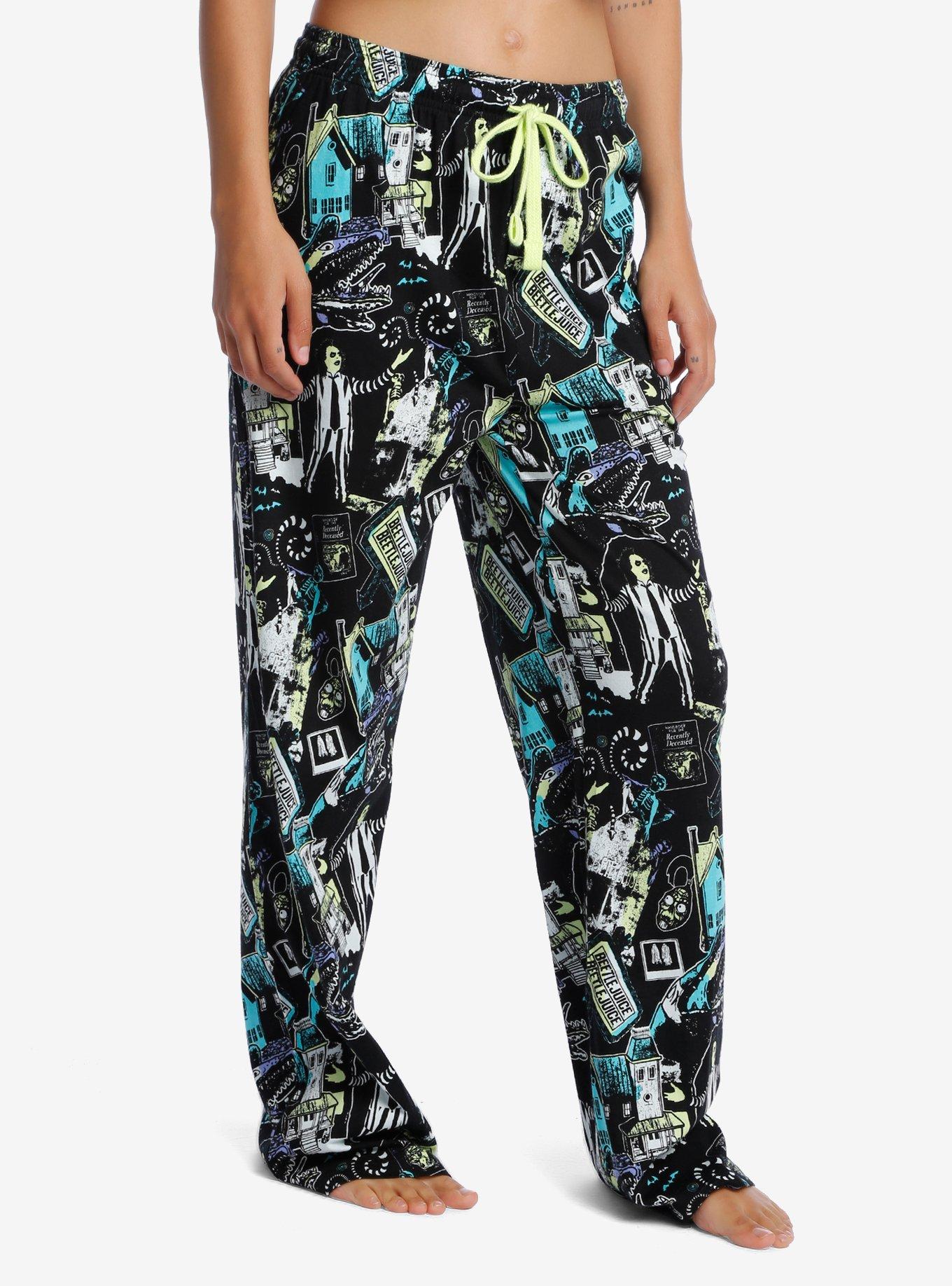 Beetlejuice Poster Collage Pajama Pants, MULTI, alternate