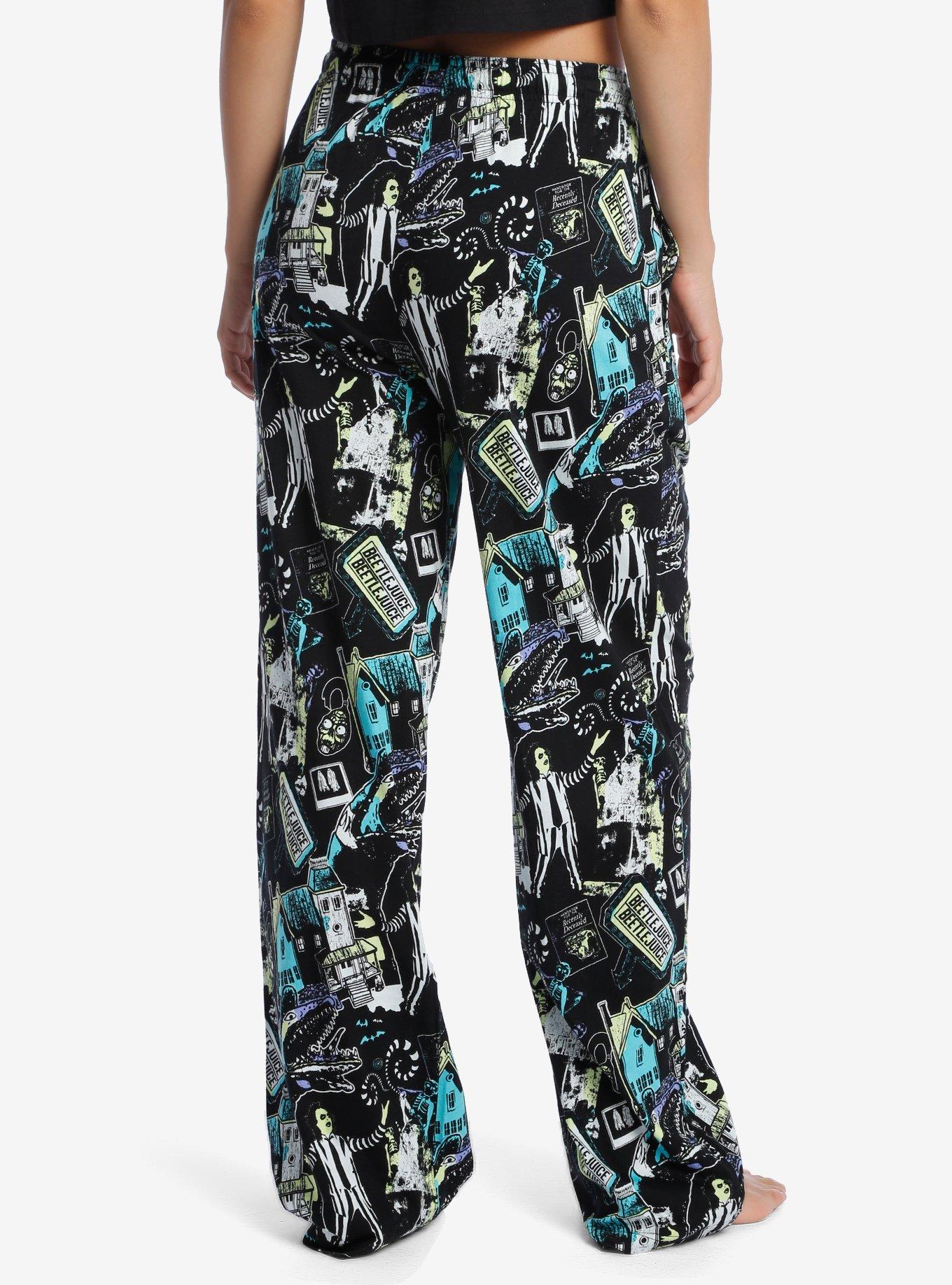 Beetlejuice Poster Collage Pajama Pants, MULTI, alternate