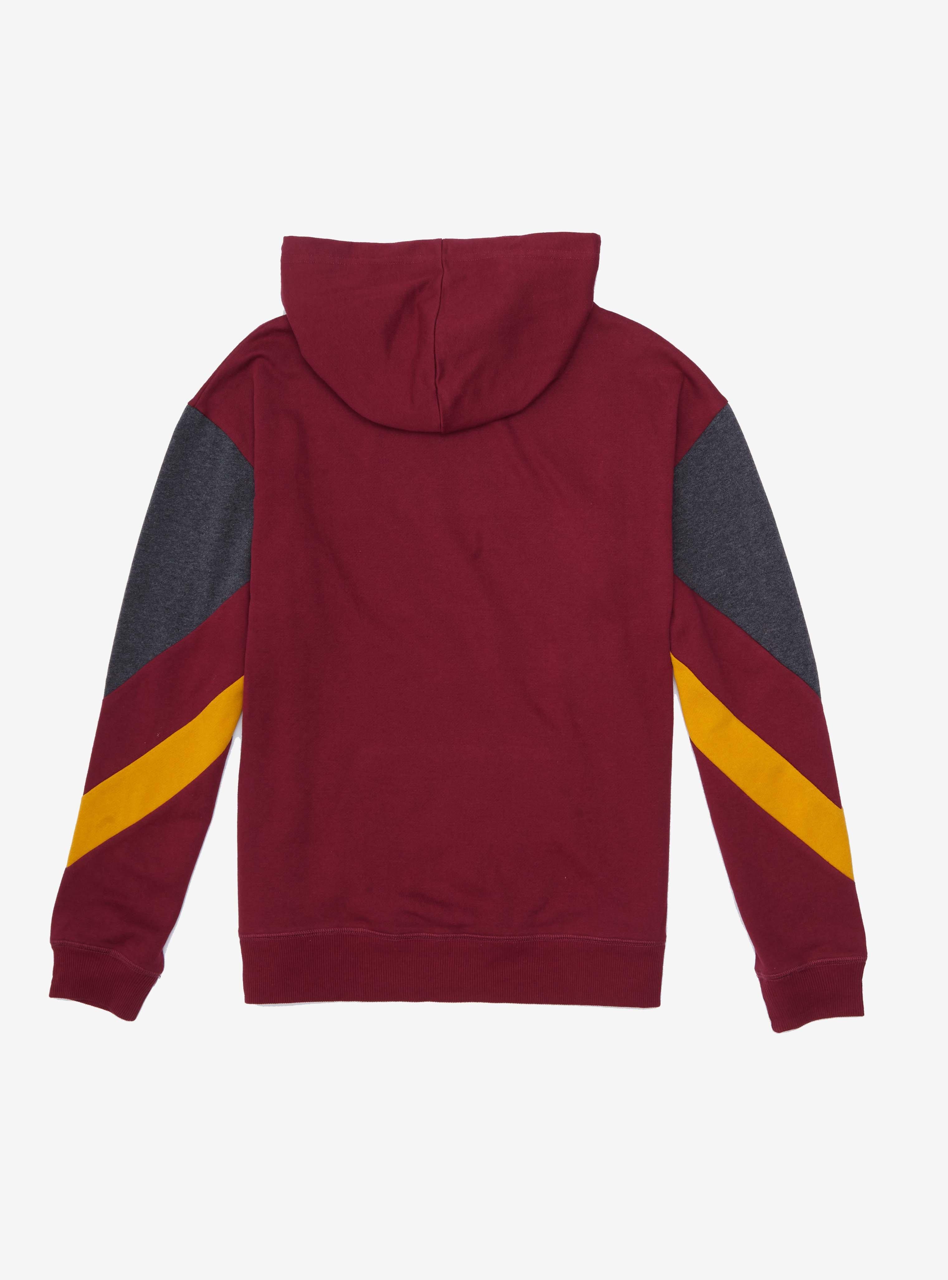 Harry Potter Gryffindor Chevron Sleeve Women's Hoodie - BoxLunch Exclusive, YELLOW, alternate