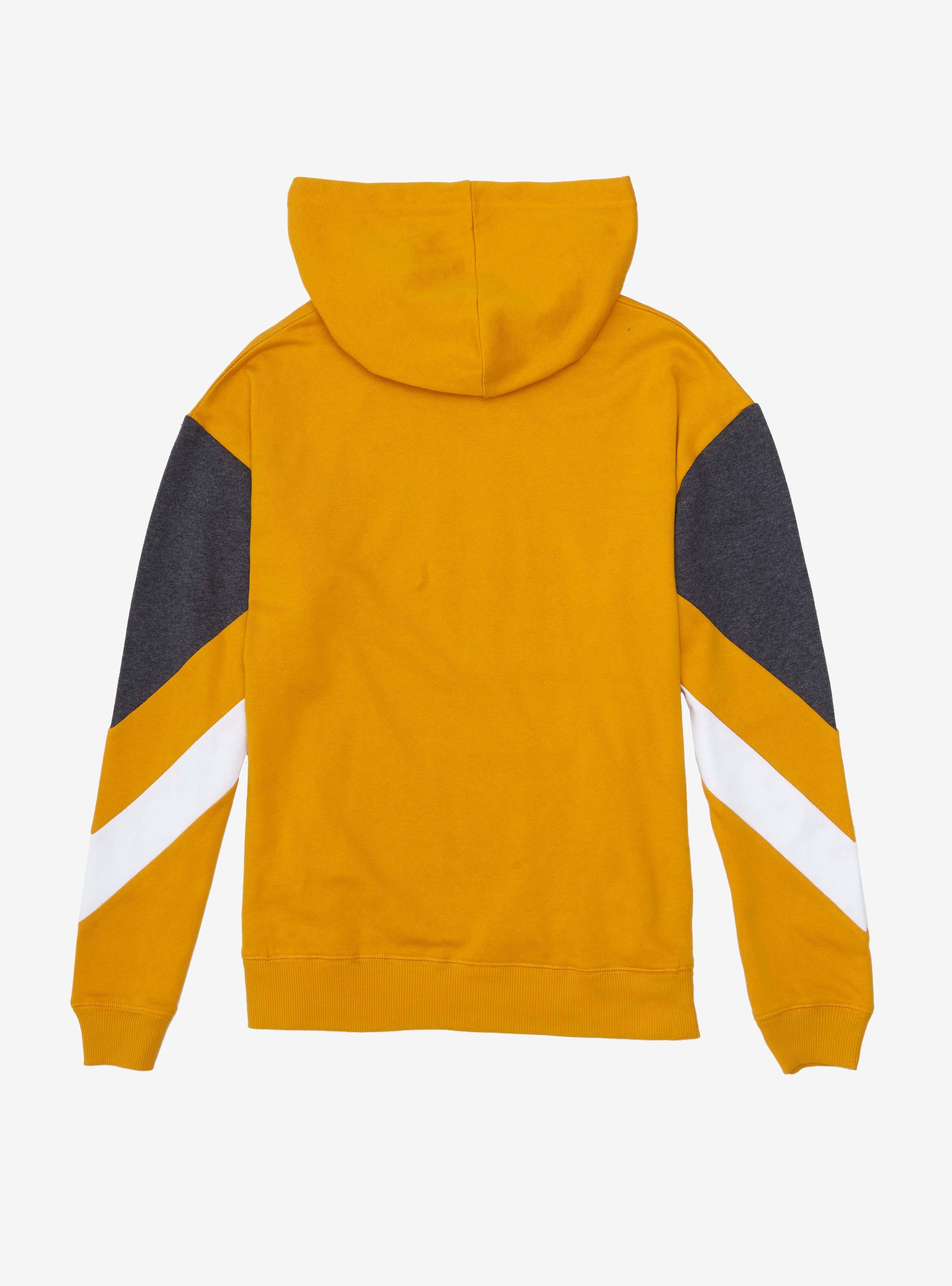 Harry Potter Hufflepuff Chevron Sleeve Women's Hoodie - BoxLunch Exclusive, GREY, alternate