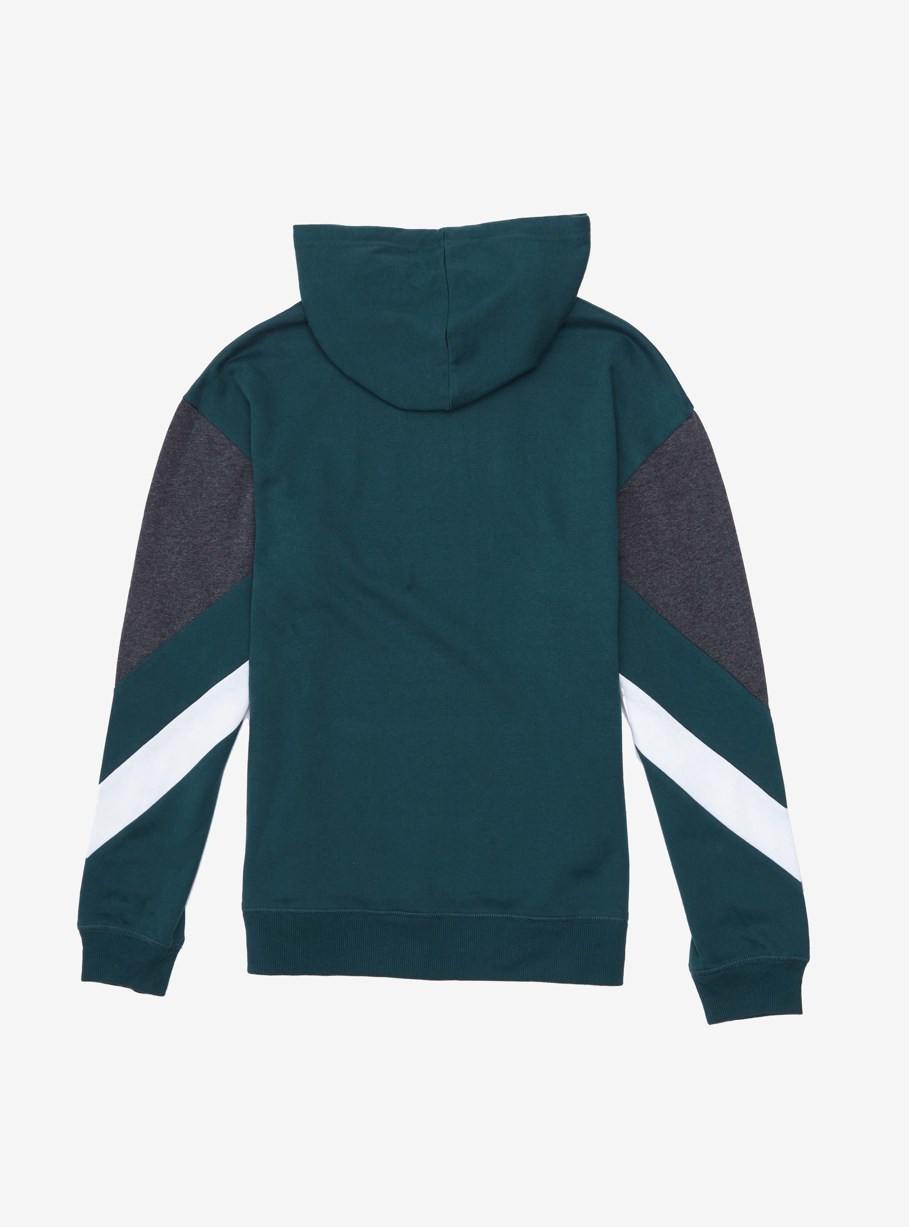 Harry Potter Slytherin Chevron Sleeve Women's Hoodie - BoxLunch Exclusive, GREY, alternate