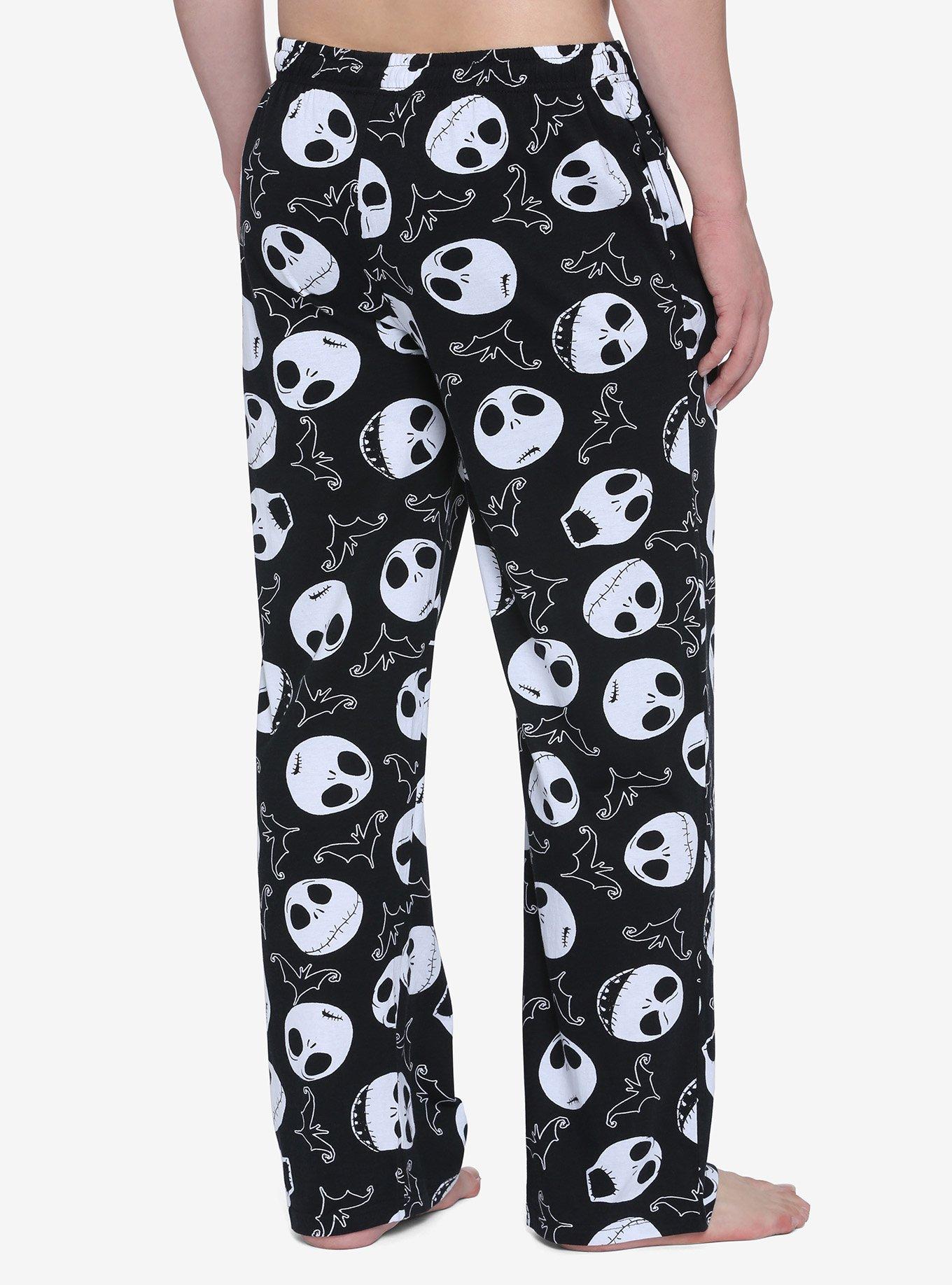 The Nightmare Before Christmas Jack Bats Pajama Pants, BLACK, alternate