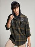 Our Universe Star Wars The Mandalorian This Is The Way Hooded Flannel Button-Up, MULTI, alternate