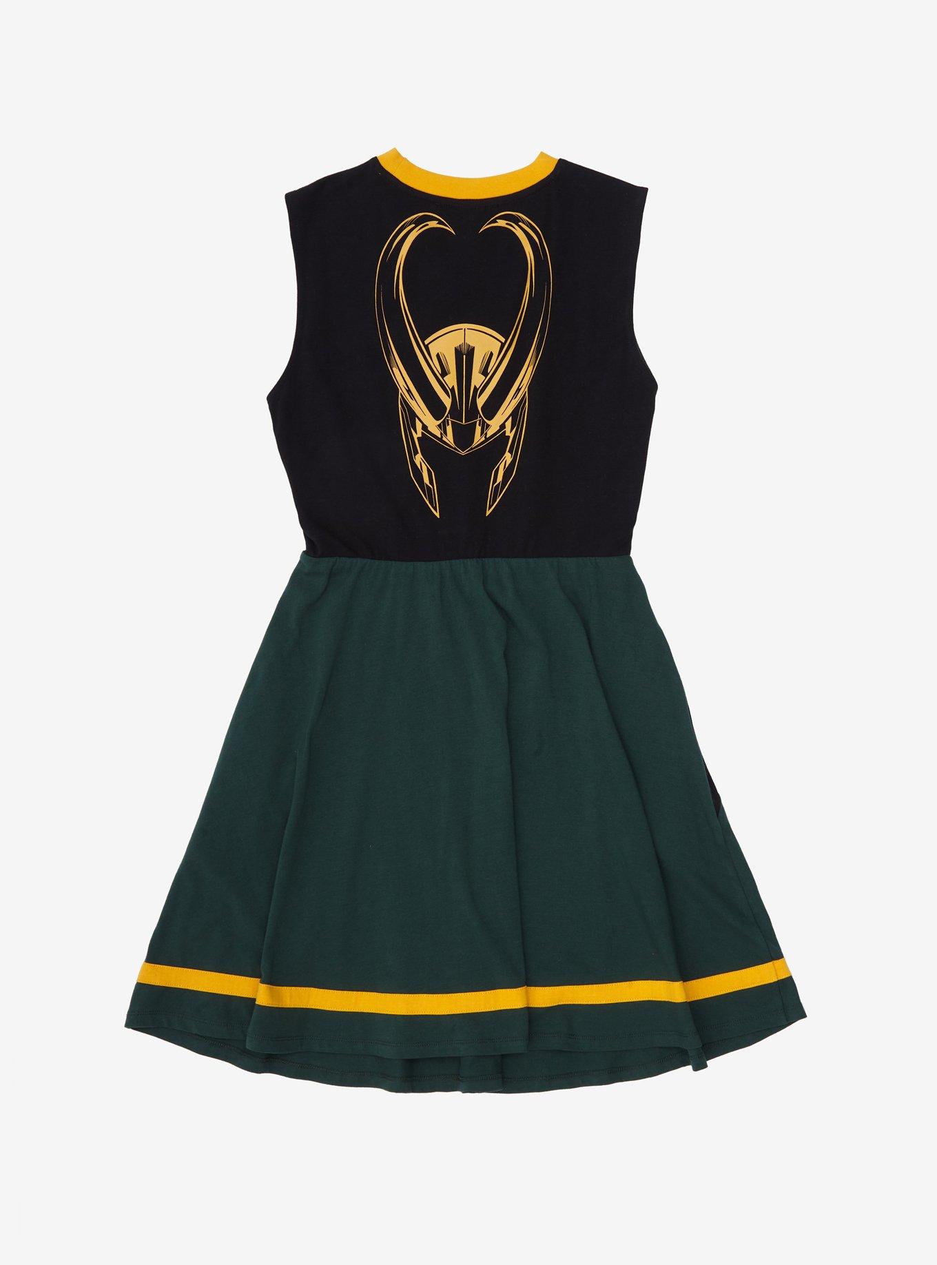 Her Universe Fashion Show Winner Marvel Loki Skater Dress Plus Size, MULTI, alternate