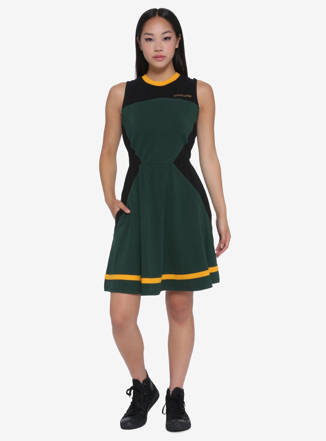Her Universe Fashion Show Winner Marvel Loki Skater Dress, MULTI, alternate