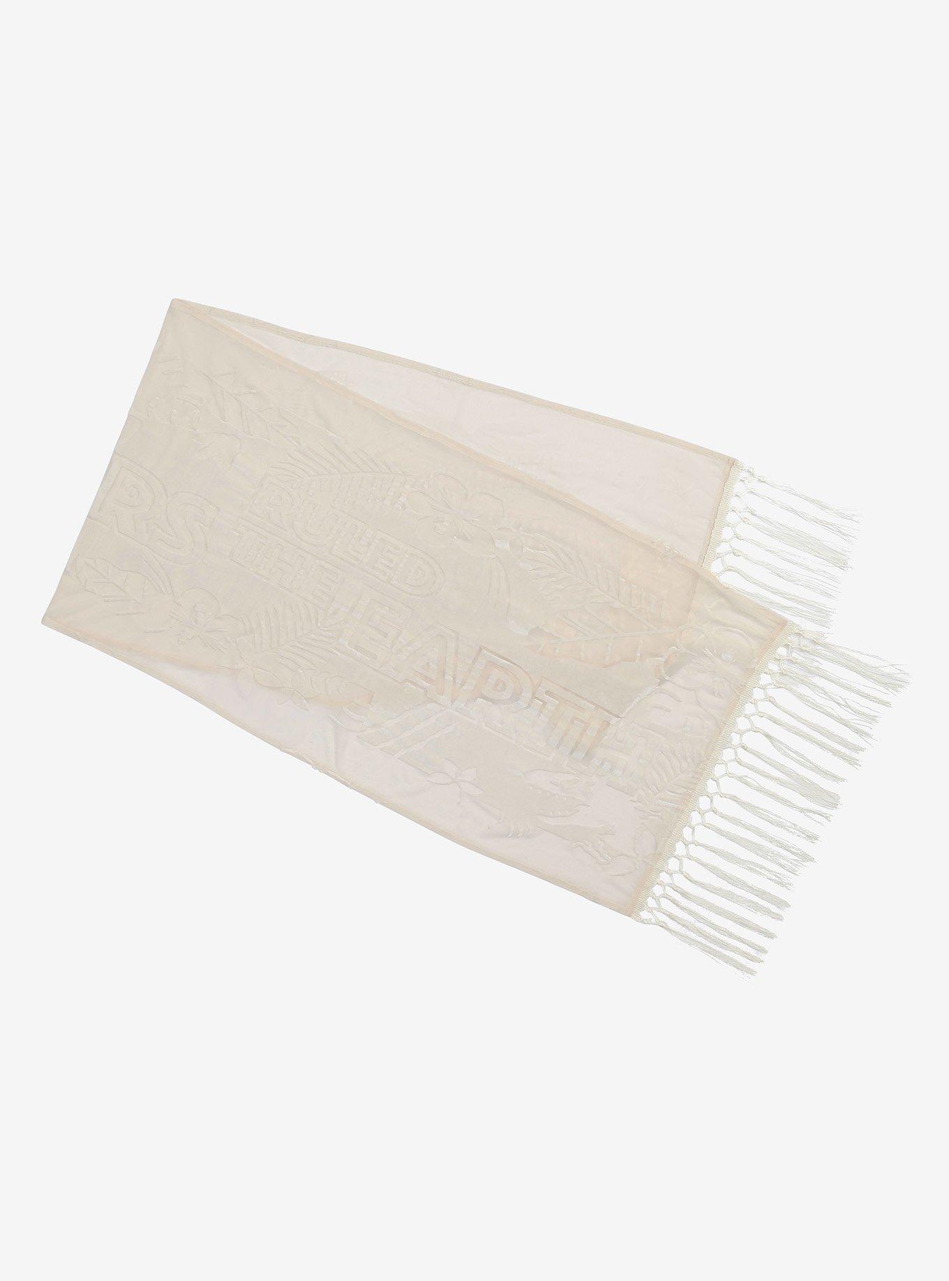 Her Universe Fashion Show Winner Jurassic Park When Dinosaurs Ruled The Earth Velvet Scarf, , alternate