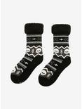 Skull Fair Isle Cozy Slipper Socks, , alternate