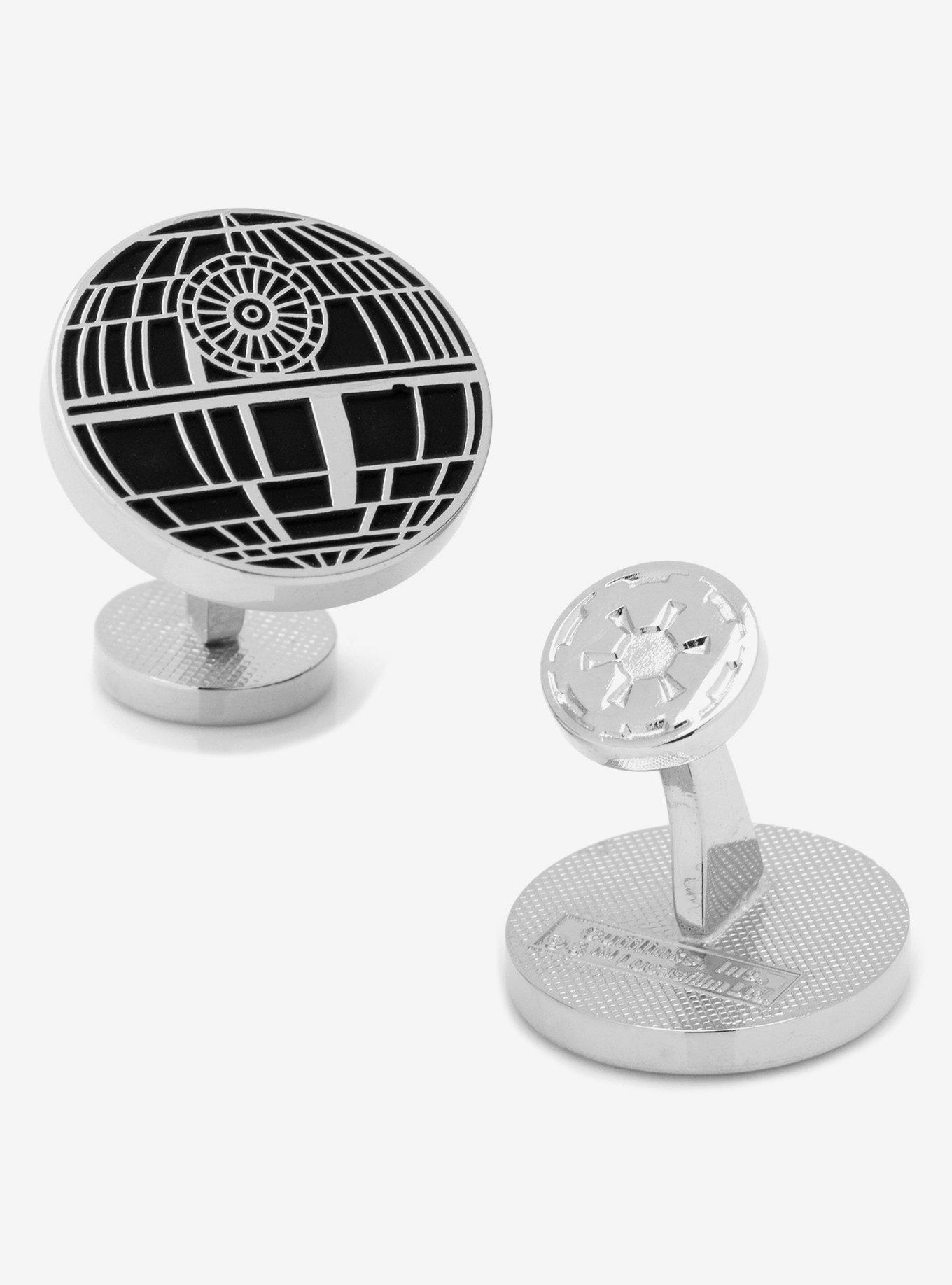Star Wars Recessed Matte Death Star Cufflinks, , alternate