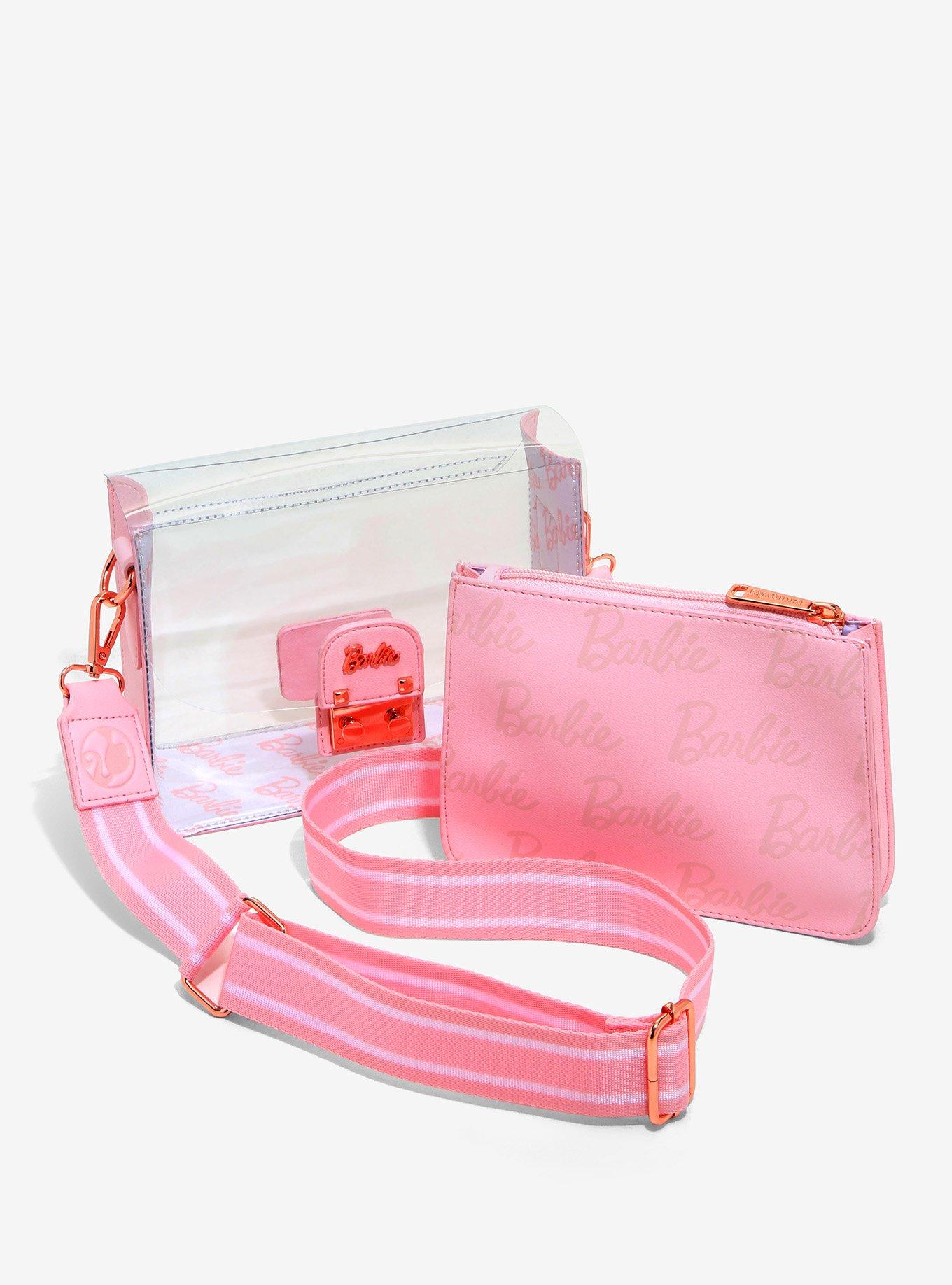 Loungefly Barbie Clear Rose Gold Crossbody Bag, , alternate