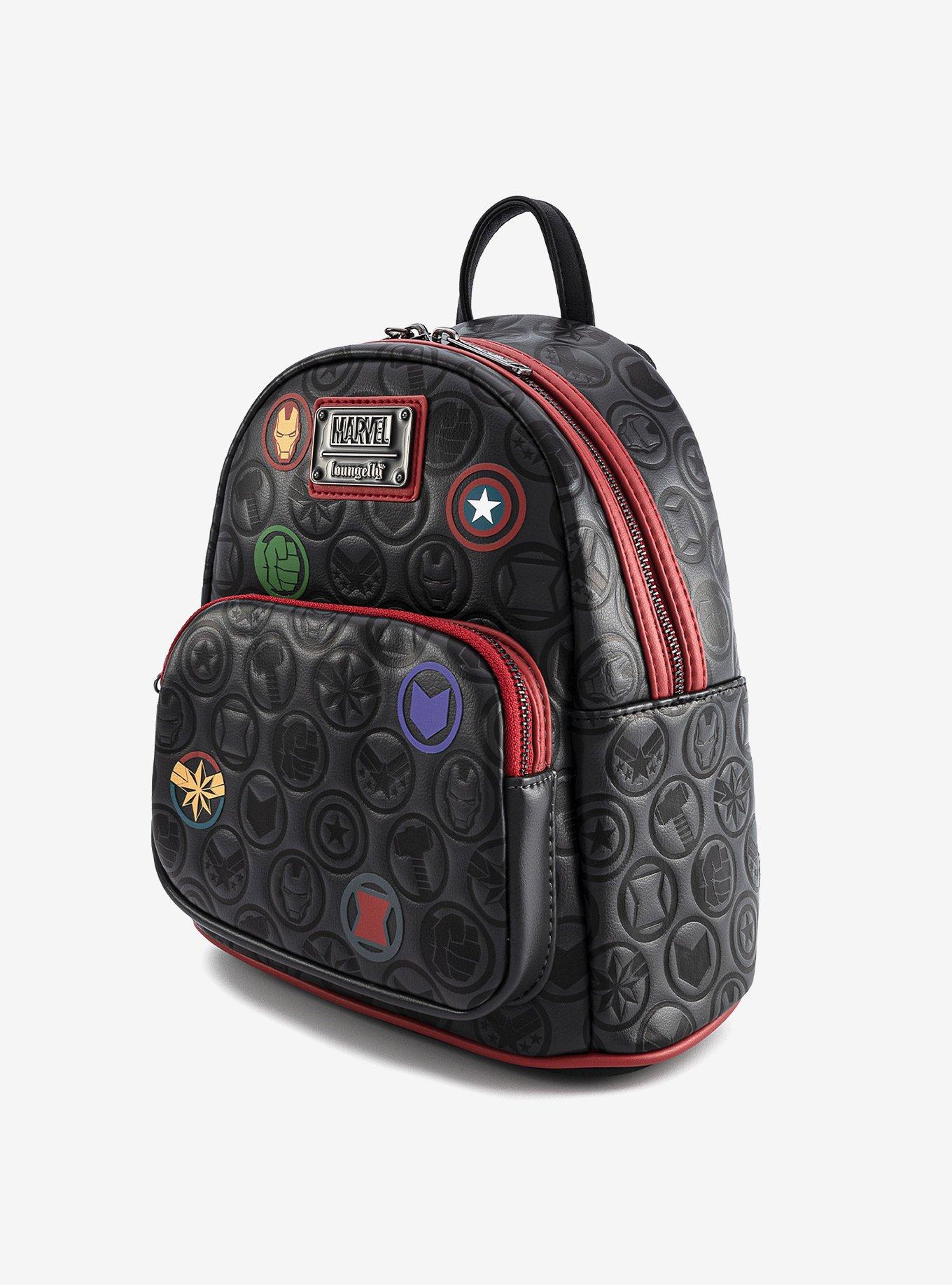 Loungefly Marvel Hero Icons Mini Backpack, , alternate