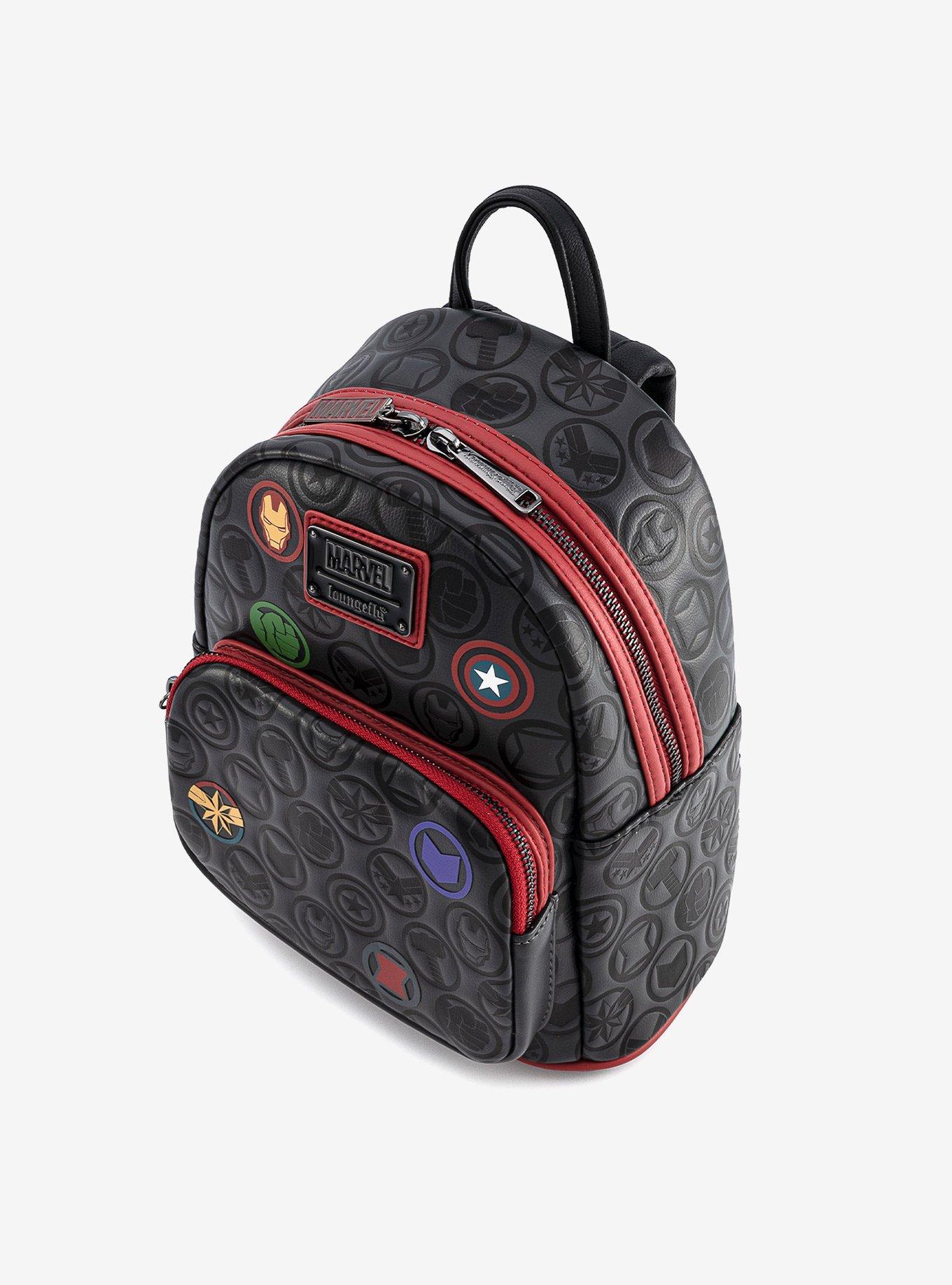 Loungefly Marvel Hero Icons Mini Backpack, , alternate