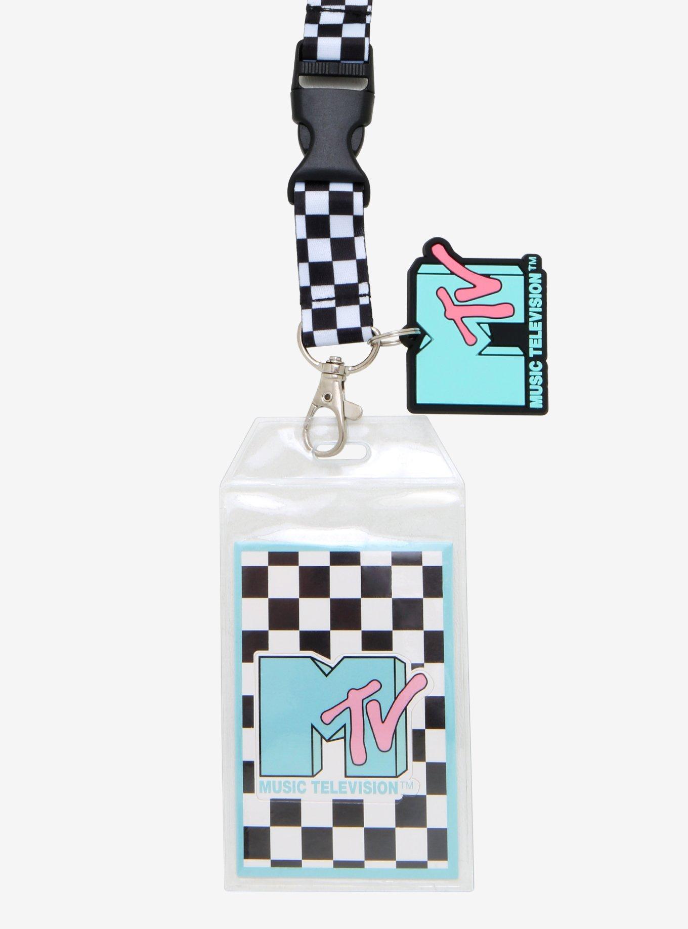 MTV Logo Checkered Lanyard, , alternate