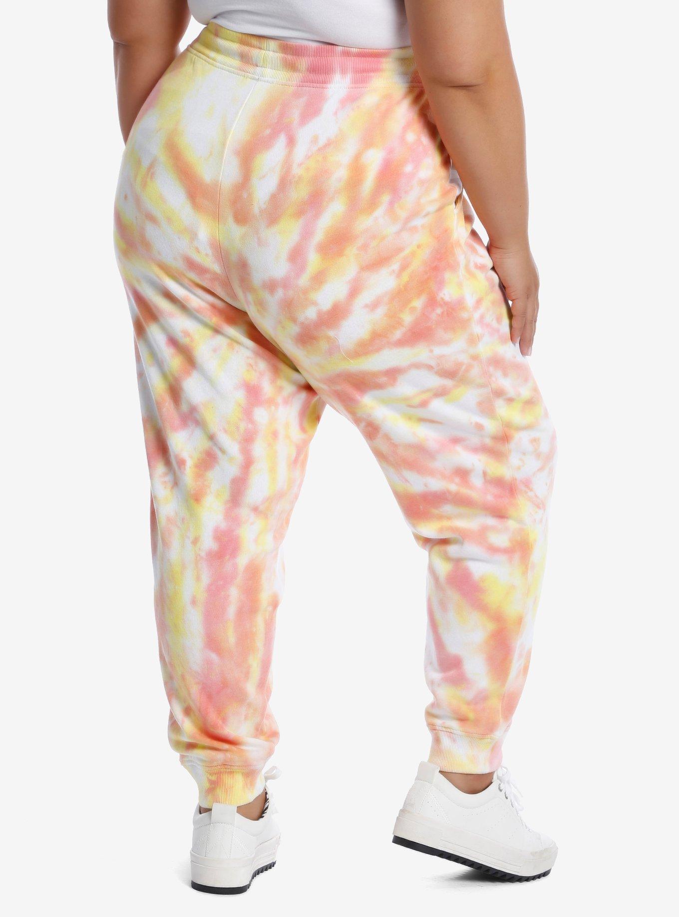 Maruchan Tie-Dye Girls Sweatpants Plus Size, TIE DYE, alternate