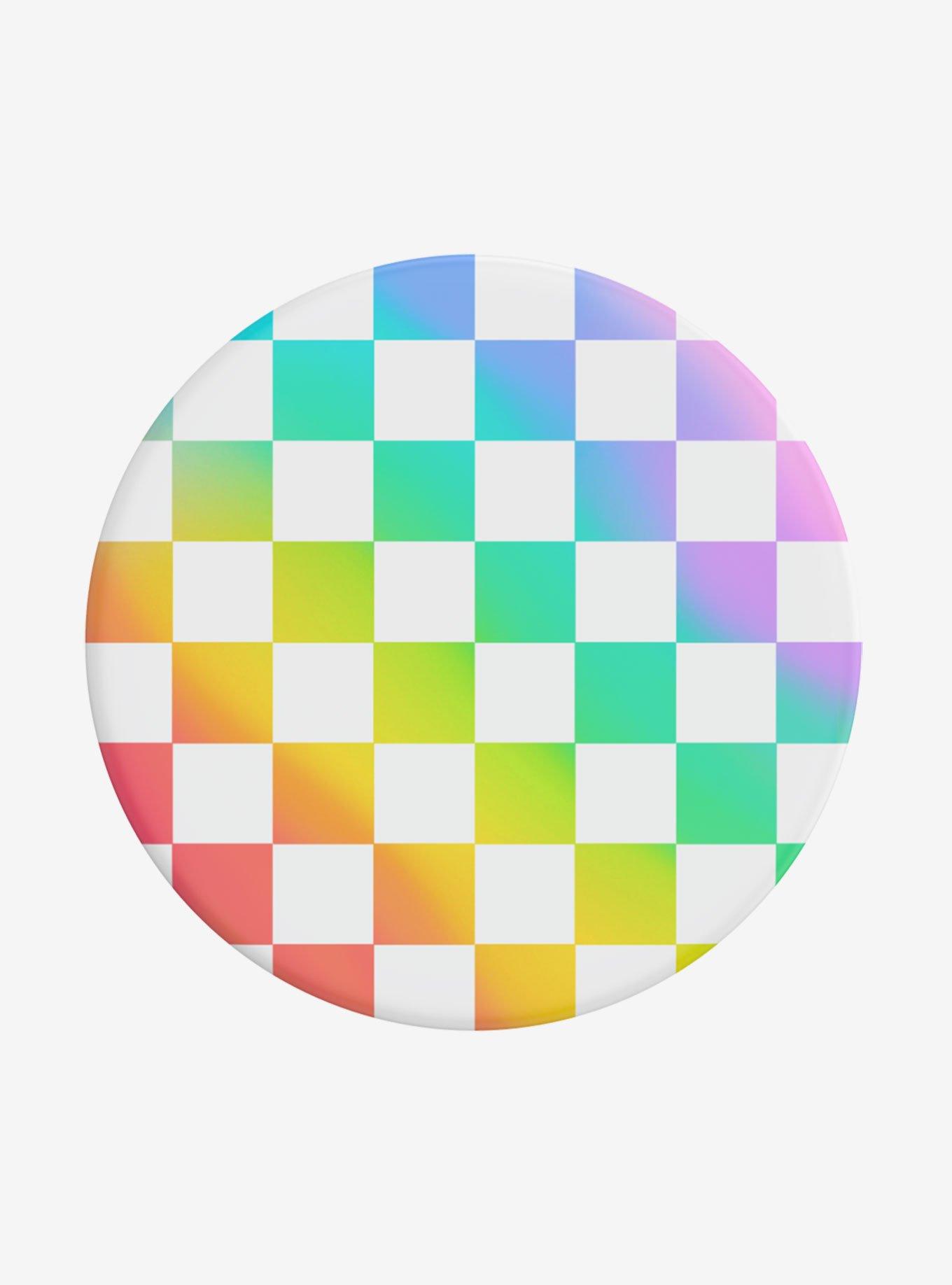 PopSockets Rainbow Checker Phone Grip & Stand, , alternate
