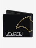 DC Comics Batman Black And White Logo Bi-fold Wallet, , alternate