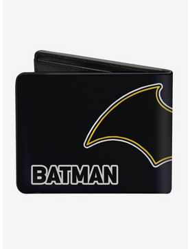DC Comics Batman Black And White Logo Bi-fold Wallet, , hi-res