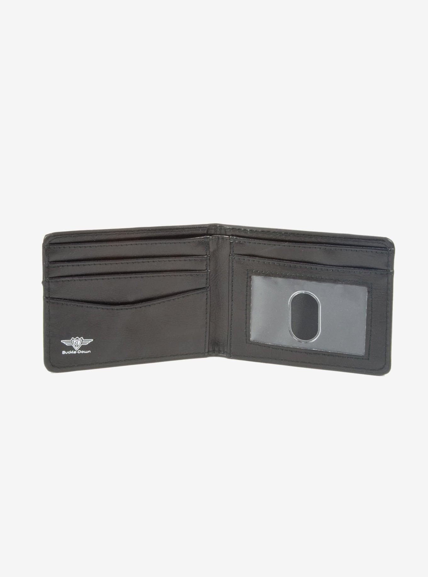 Harry Potter Slytherin Crest Camo Green Bi-fold Wallet, , alternate