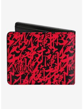 Disney Mulan Black and Red Bifold Wallet, , hi-res