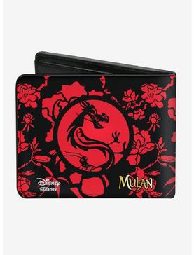 Disney Mulan Dragon and Flowers Bifold Wallet, , hi-res