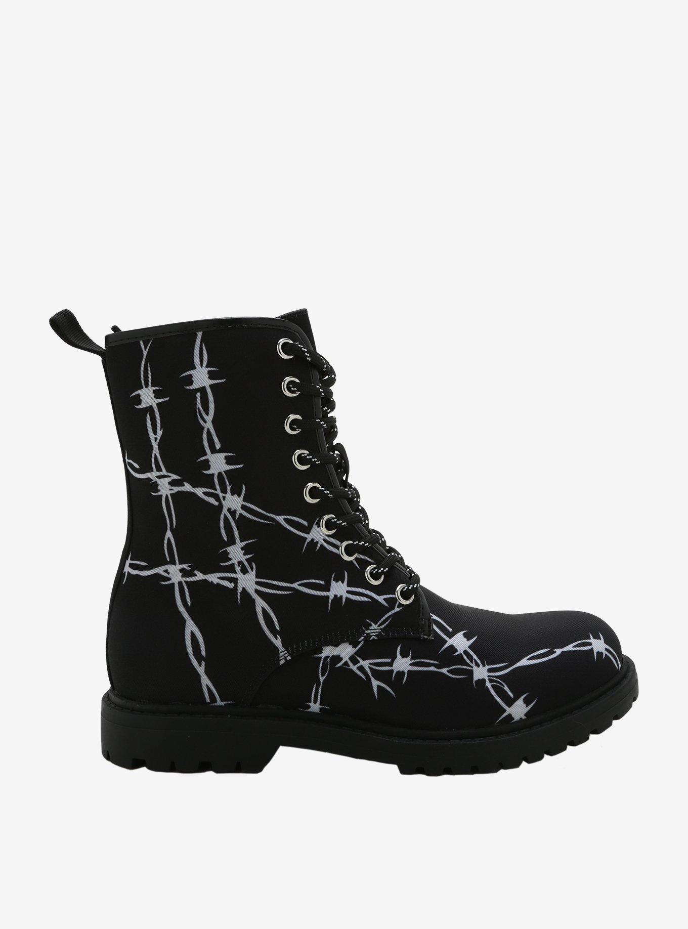 Barbed Wire Combat Boots, MULTI, alternate