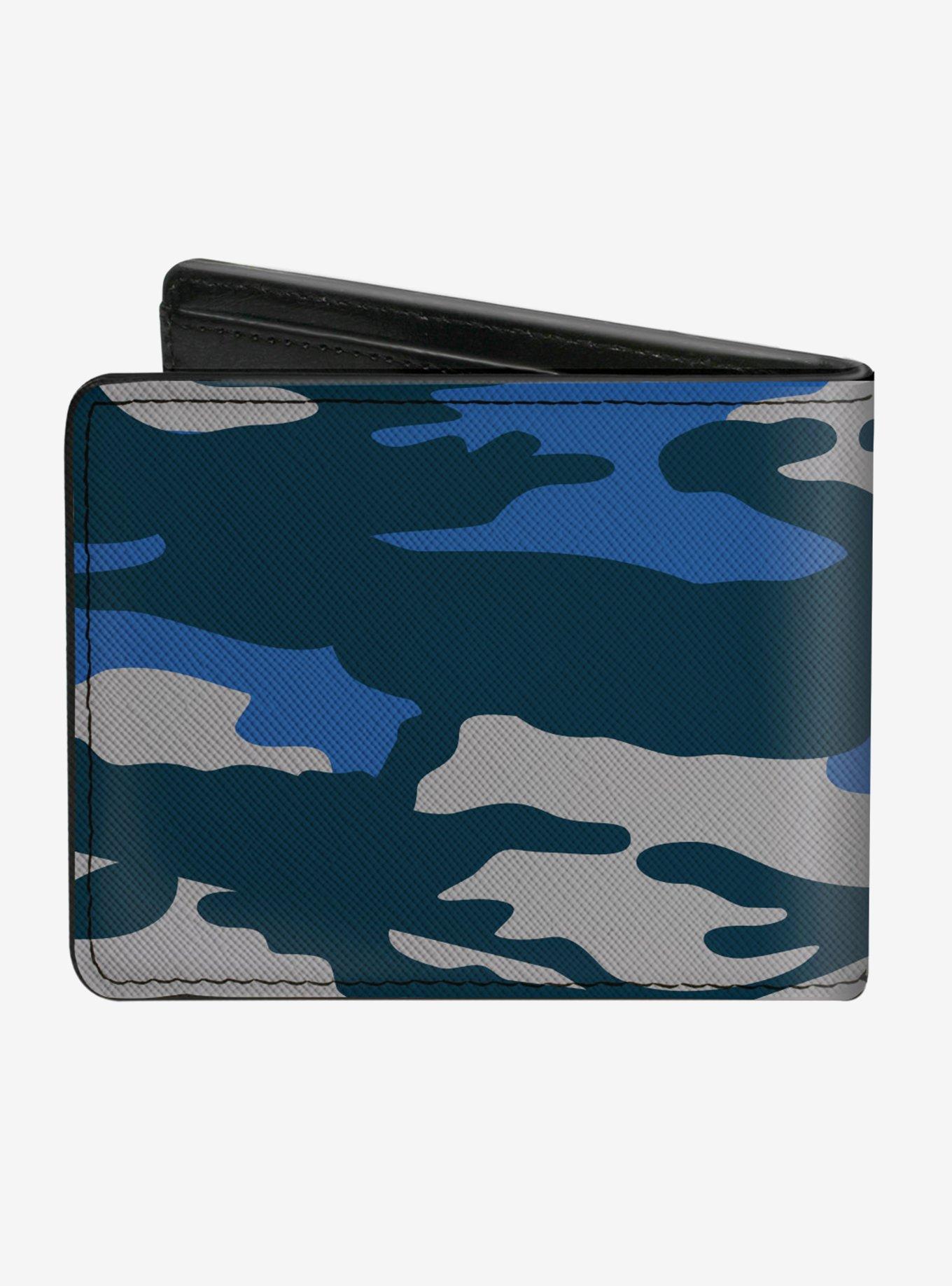 Harry Potter Ravenclaw Crest Camo Blue Bi-fold Wallet, , hi-res