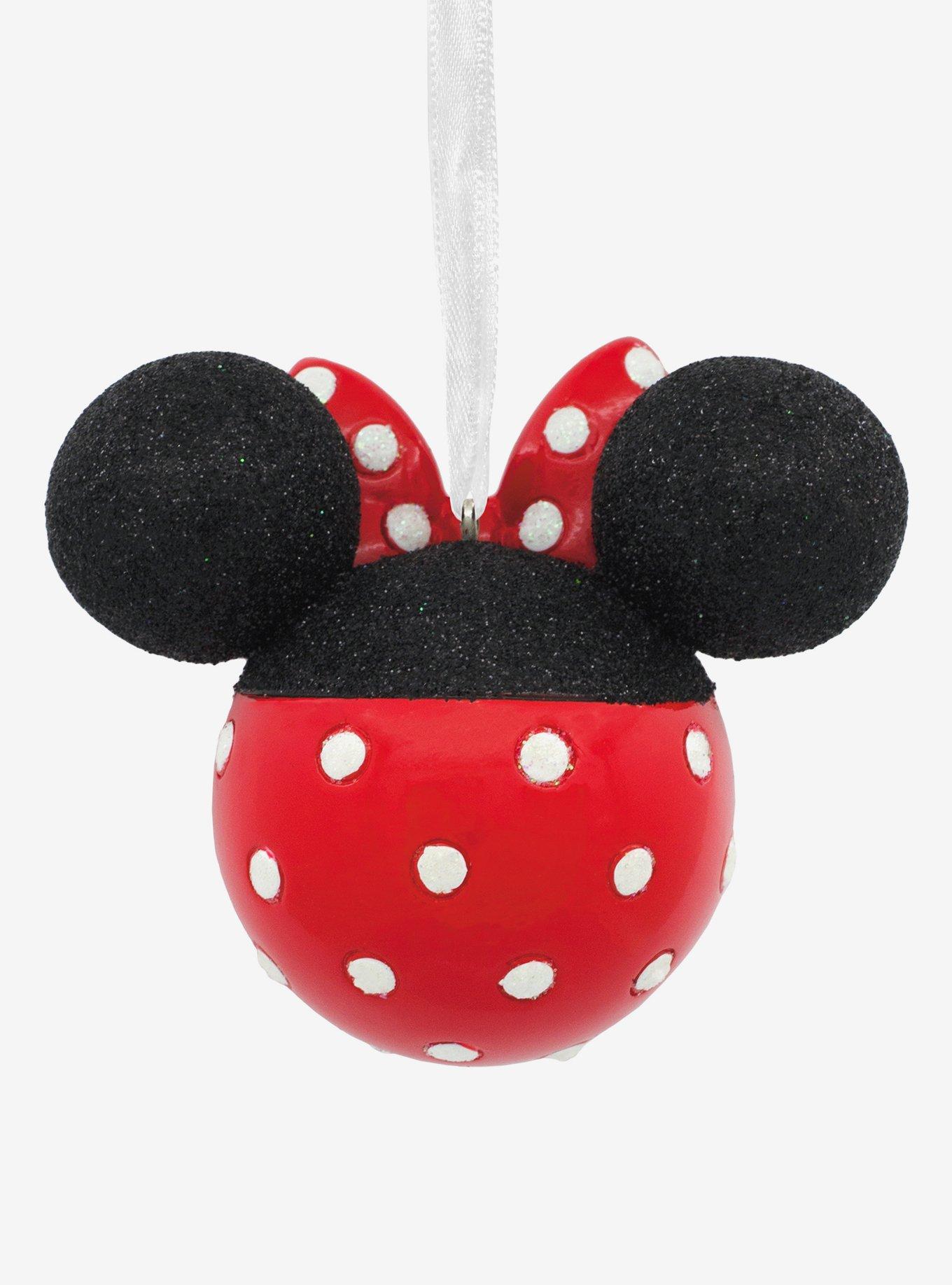 Disney Minnie Mouse Glitter Ornament, , alternate
