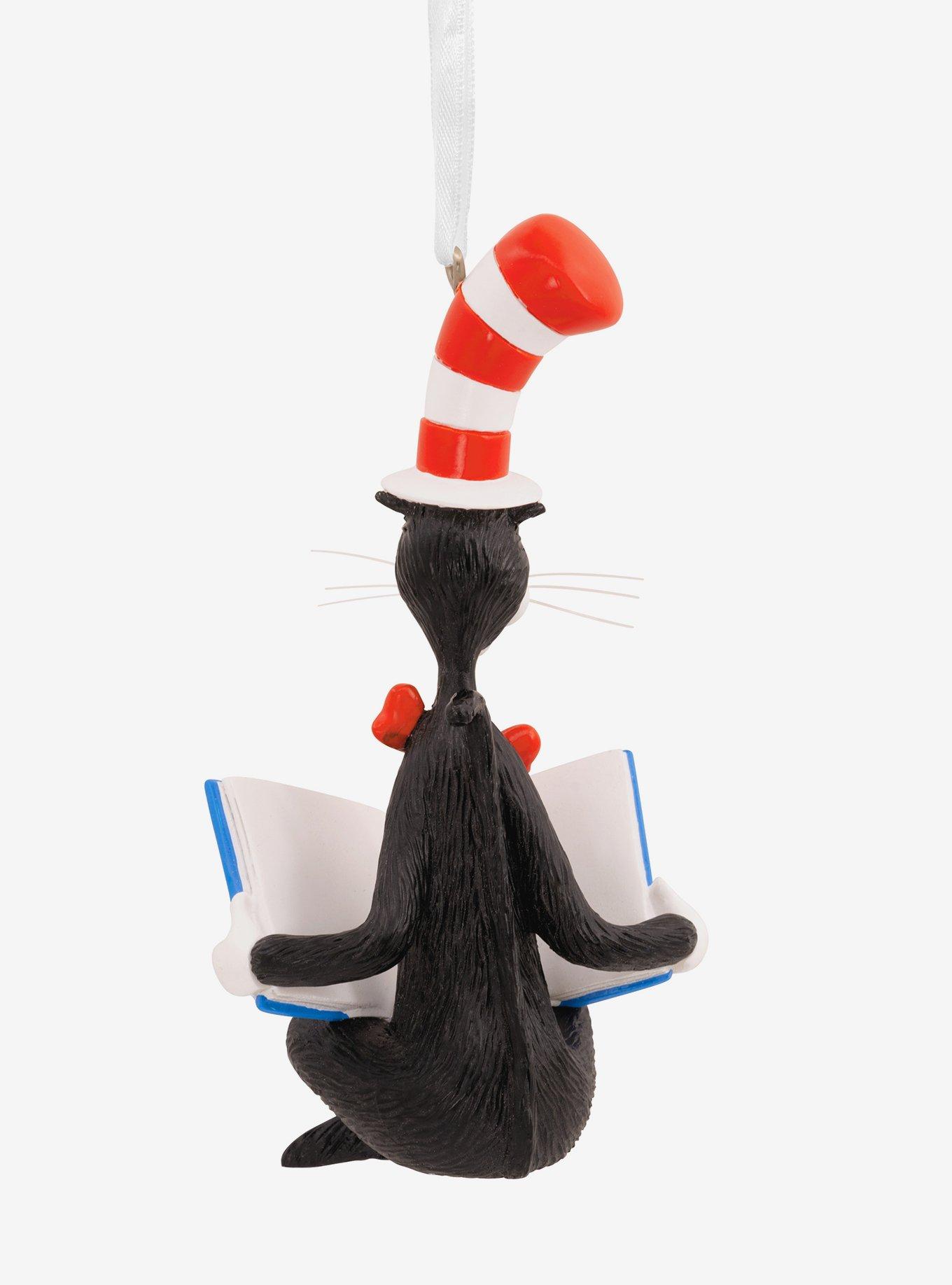 Dr. Seuss Cat In The Hat Reading Ornament, , alternate