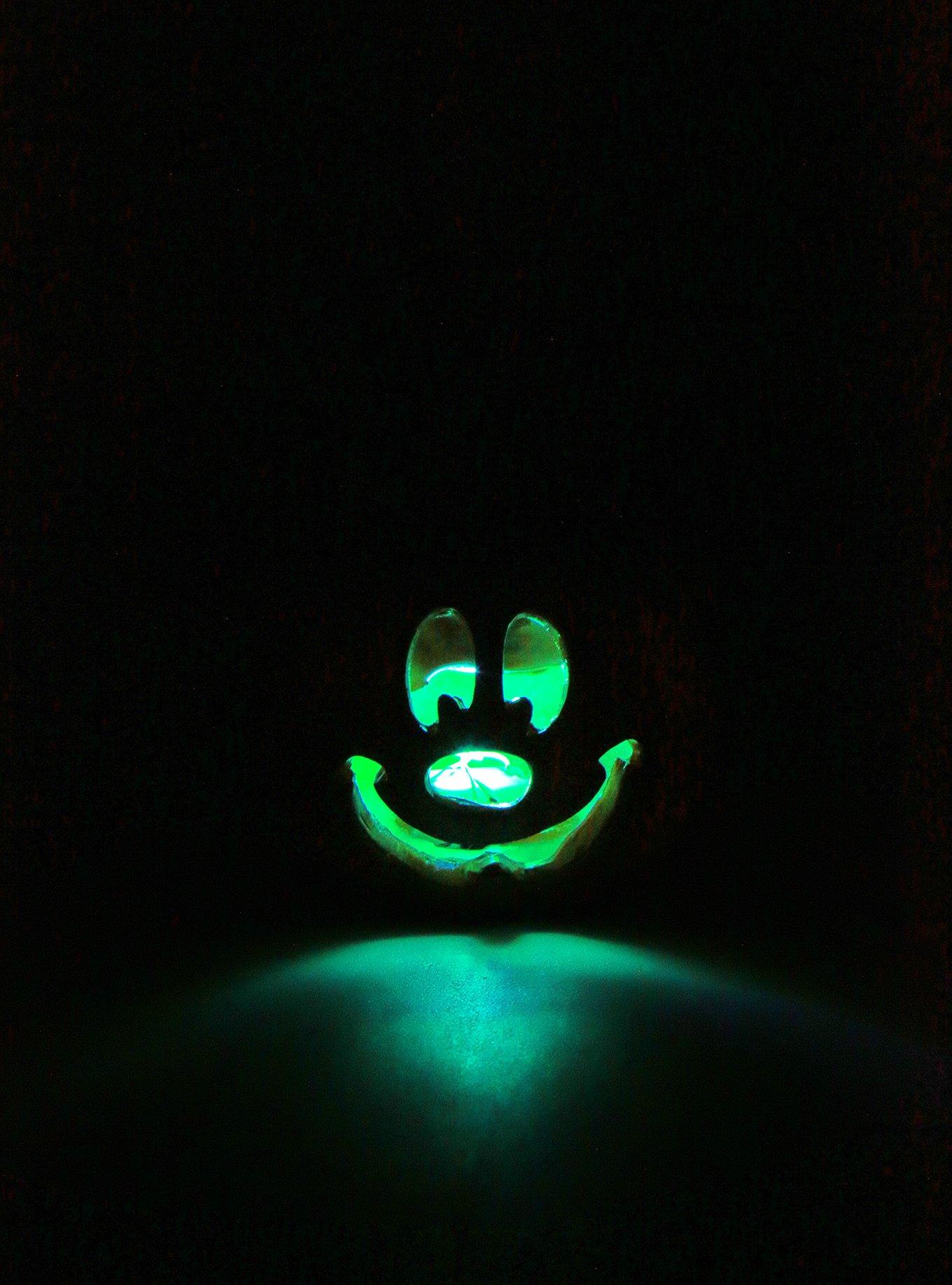 Disney Mickey Mouse Jack-O'-Lantern Faux Succulent Light-Up Planter, , alternate