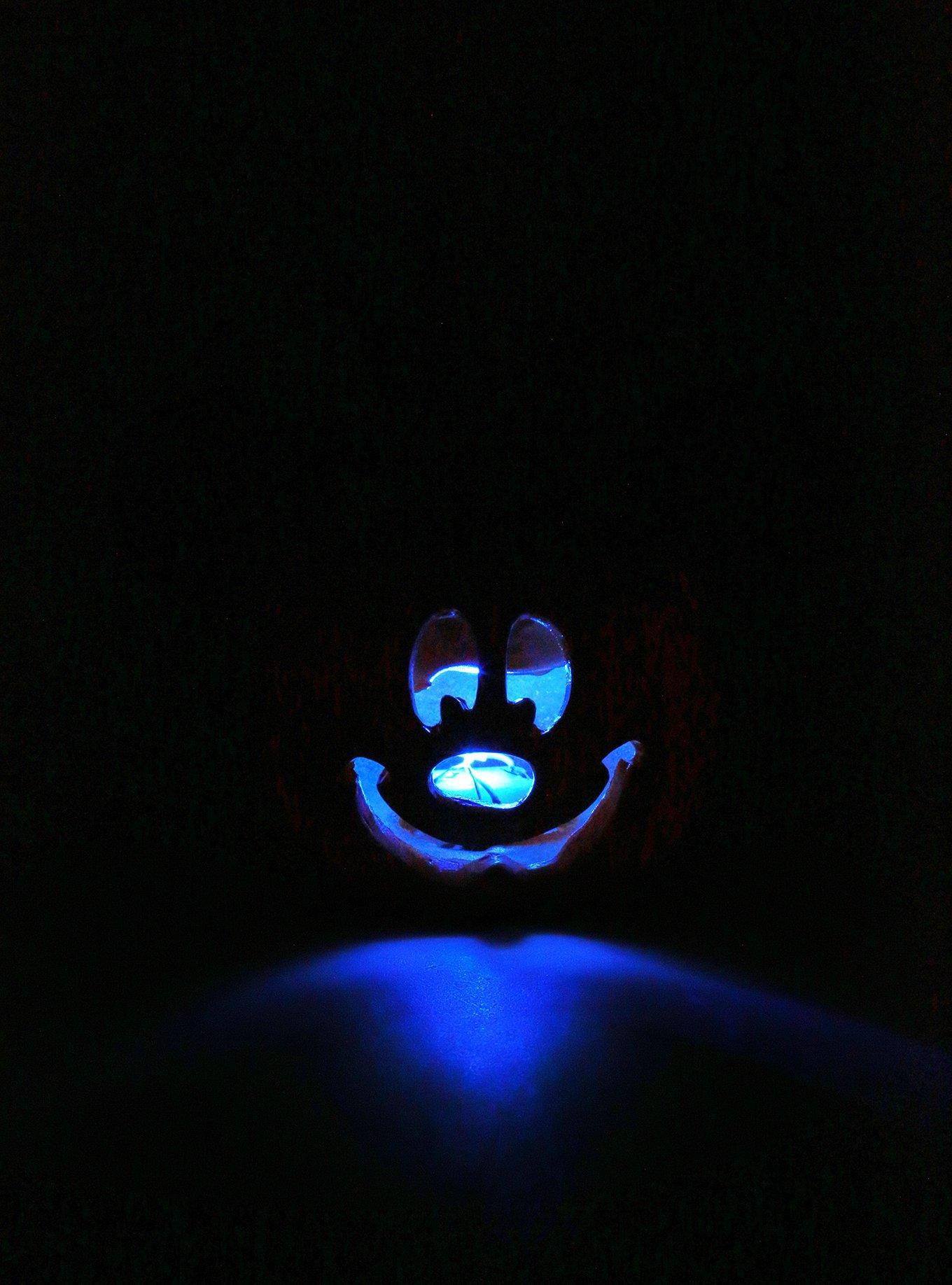 Disney Mickey Mouse Jack-O'-Lantern Faux Succulent Light-Up Planter, , alternate