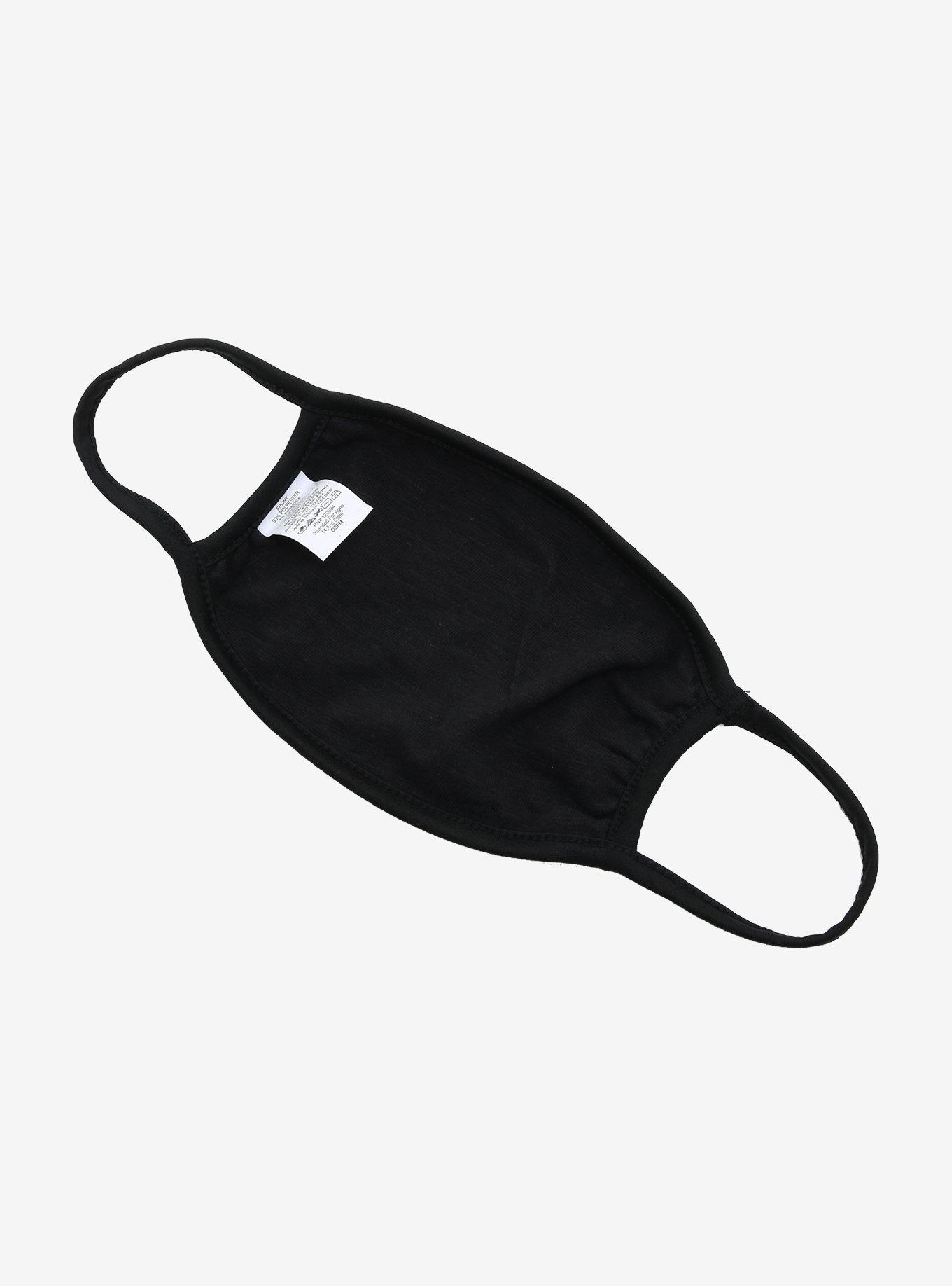 Black Fashion Face Mask, , alternate