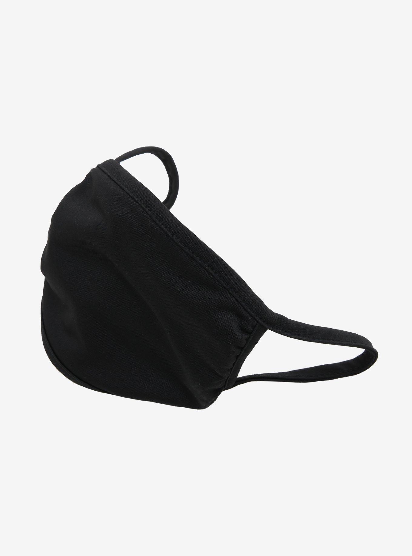 Black Fashion Face Mask, , alternate