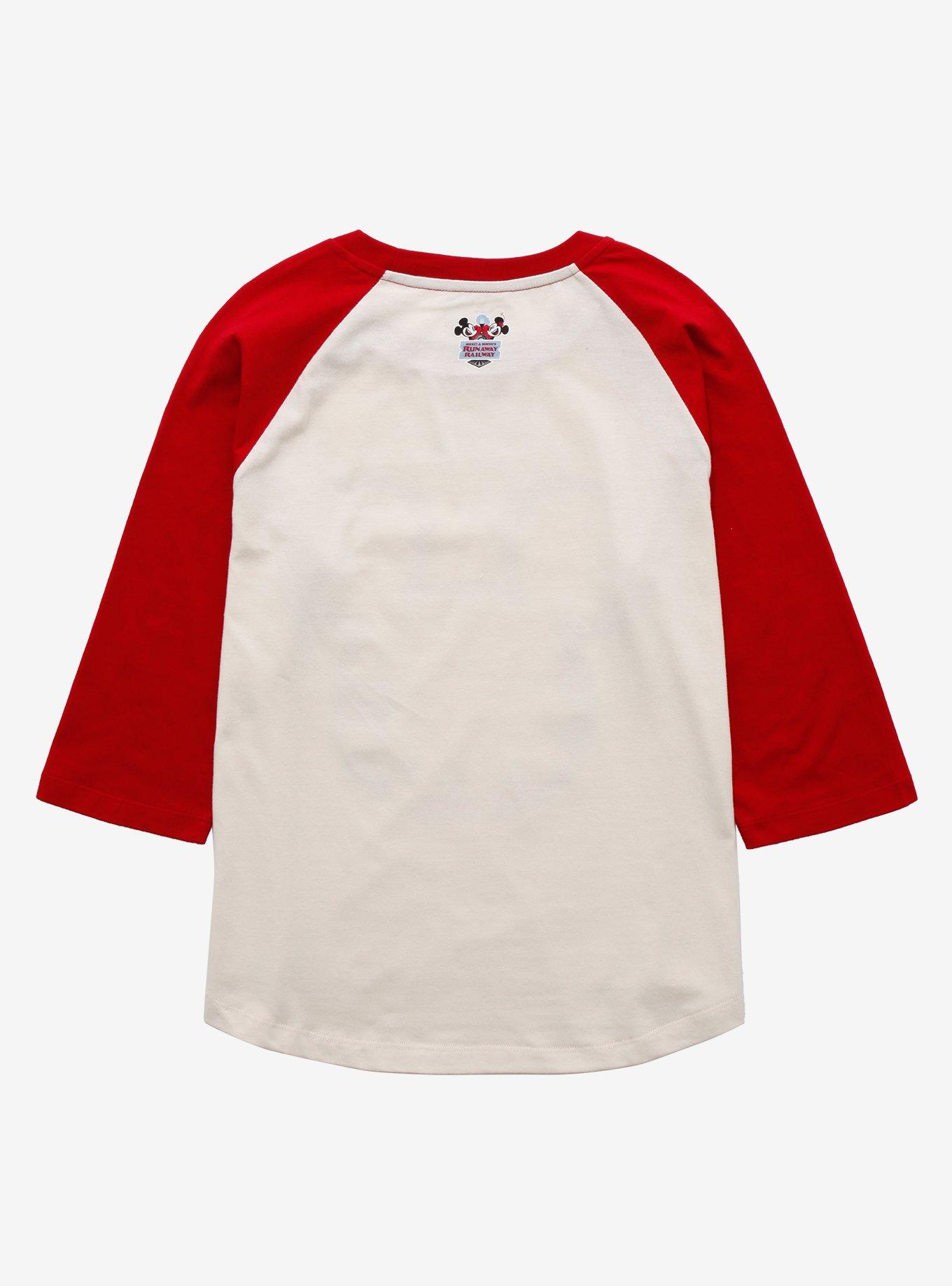 Disney Mickey & Minnie's Runaway Railway Women's Raglan T-Shirt - BoxLunch Exclusive, RED, alternate