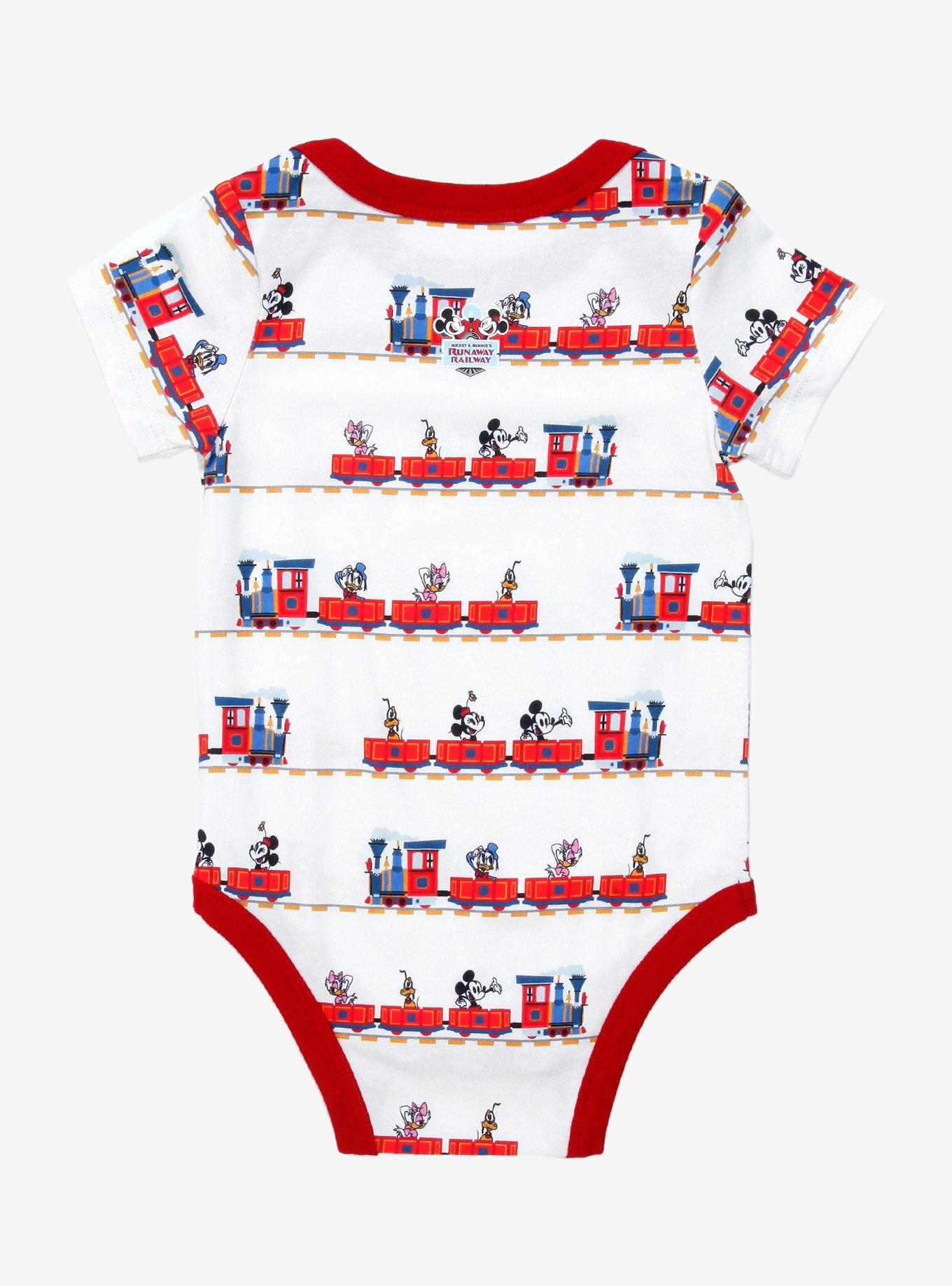 Disney Mickey & Minnie's Runaway Railway Infant One-Piece - BoxLunch Exclusive, WHITE, alternate