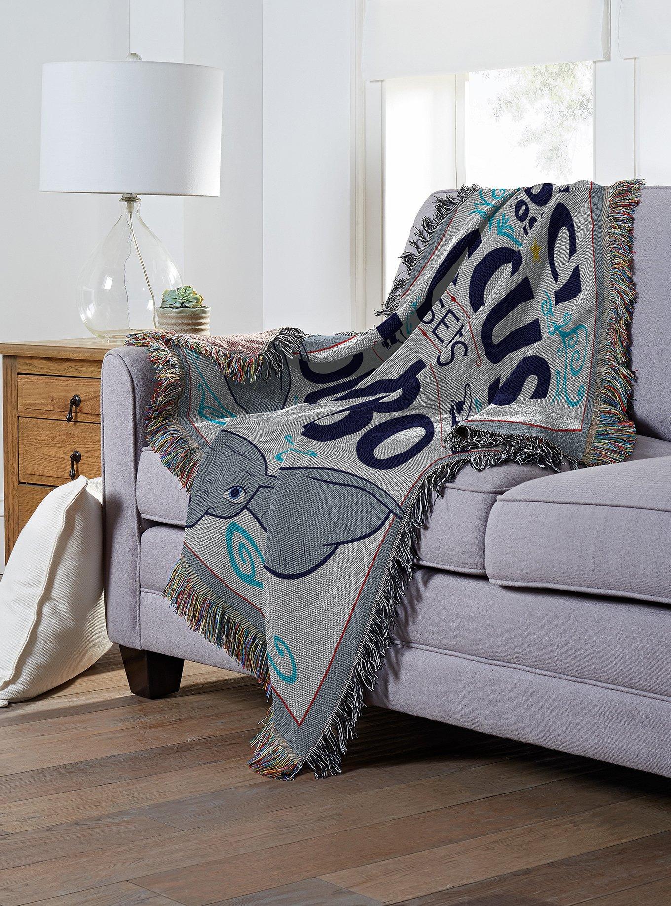 Disney Dumbo Circus Poster Tapestry Throw Blanket, , alternate