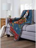 Disney Mickey Mouse Minnie Mouse Sleigh Ride Tapestry Throw Blanket, , alternate